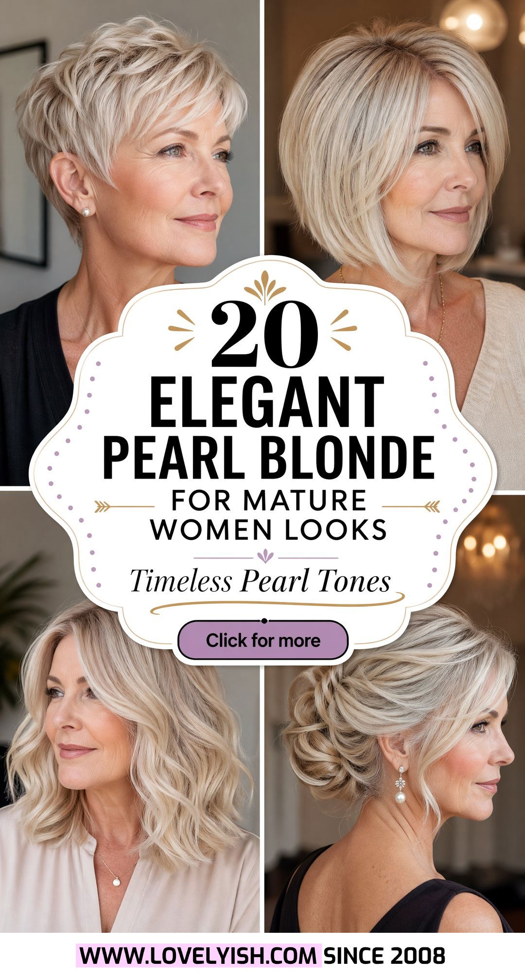 20 Elegant Pearl Blonde for Mature Women Looks to Embrace - 20 Elegant Pearl Blonde for Mature Women Looks to Embrace