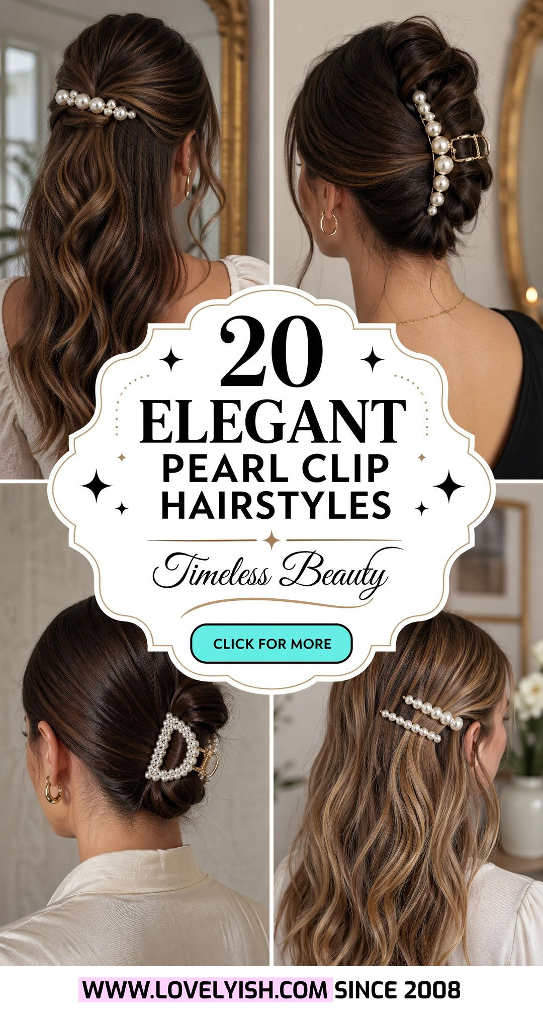 20 Elegant Pearl Clip Hairstyles for a Timeless Chic Look - 20 Elegant Pearl Clip Hairstyles for a Timeless, Chic Look