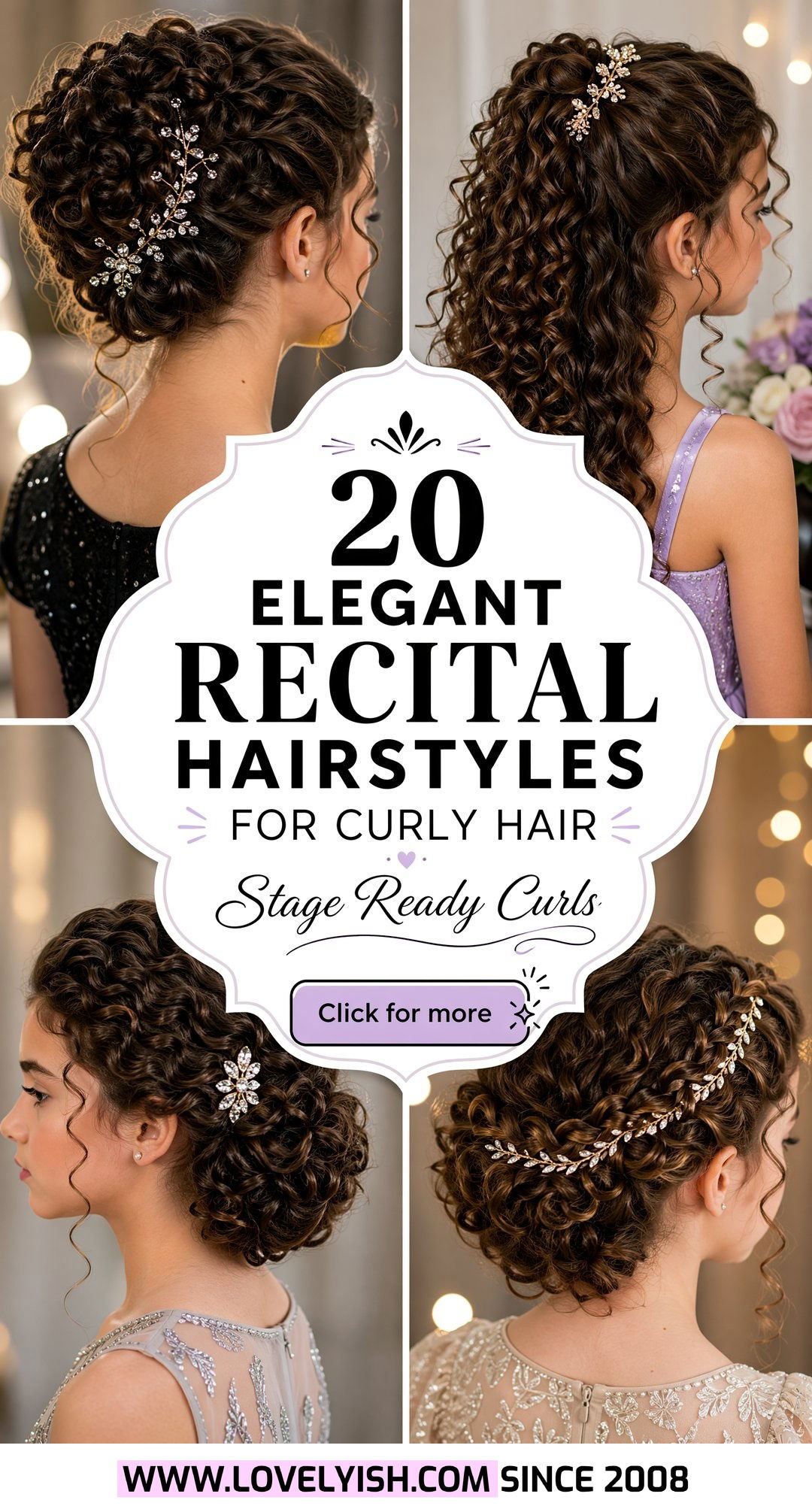 20 Elegant Recital Hairstyles for Curly Hair You Need to Try - 20 Elegant Recital Hairstyles for Curly Hair You Need to Try