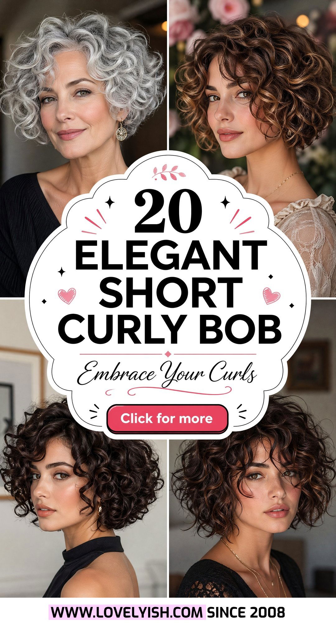 20 Elegant Short Curly Bob for Older Women to Embrace - 20 Elegant Short Curly Bob for Older Women to Embrace