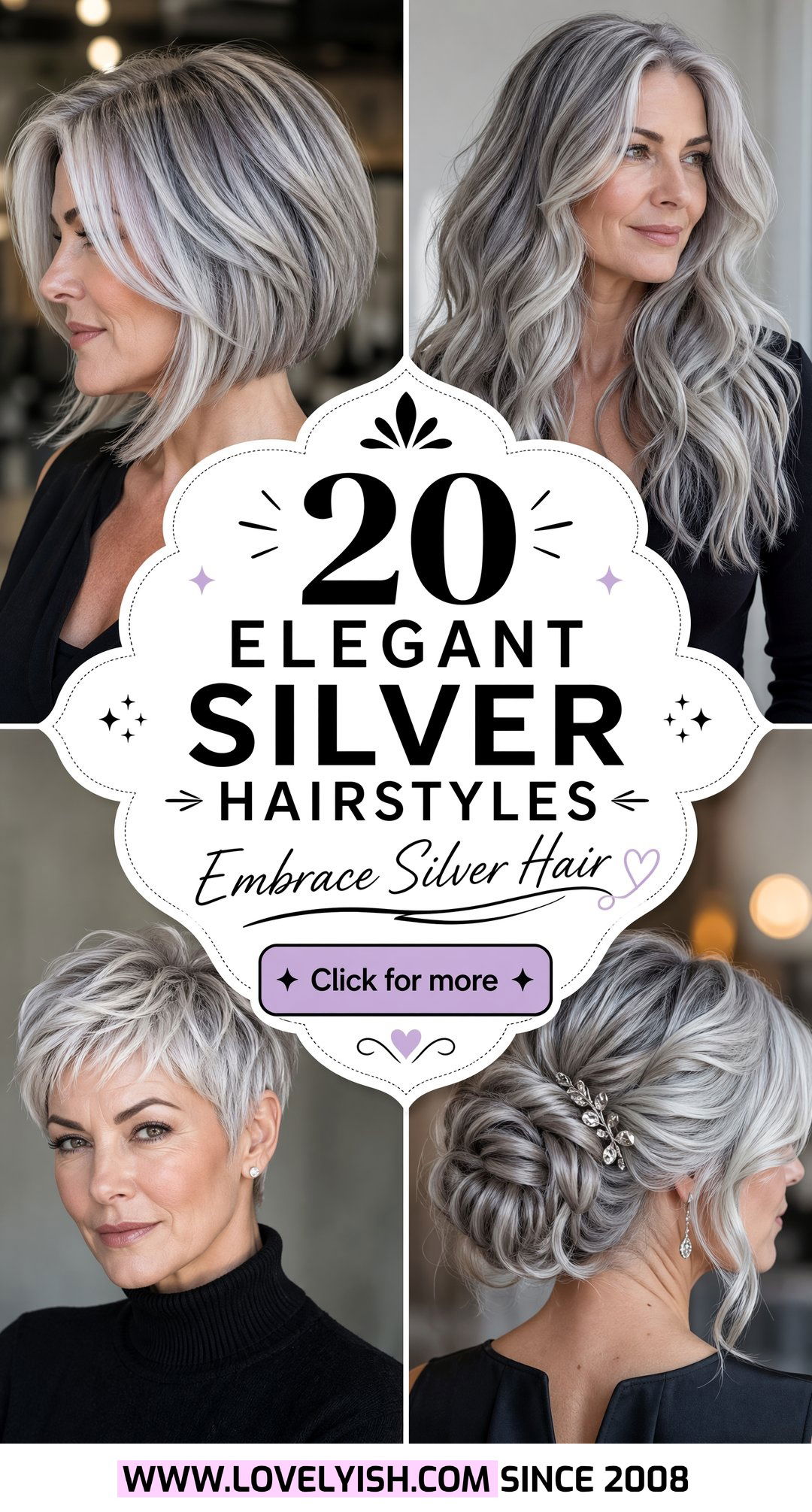 20 Elegant Silver Hairstyles for Women to Embrace Right Now - 20 Elegant Silver Hairstyles for Women to Embrace Right Now