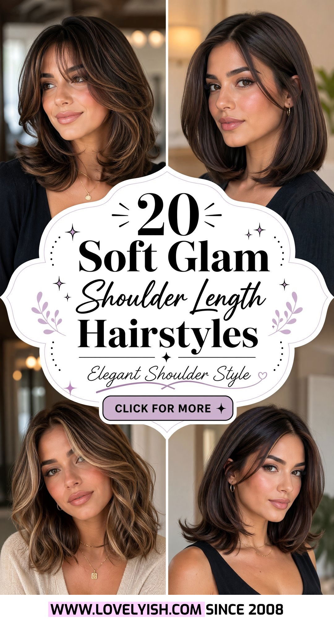 20 Elegant Soft Glam Hairstyle for Shoulder Length Hair - 20 Elegant Soft Glam Hairstyle for Shoulder Length Hair
