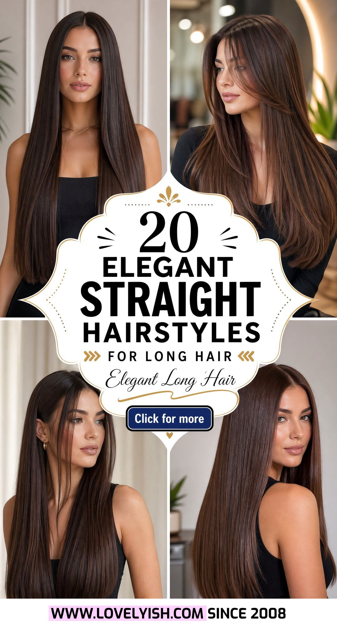 20 Elegant Straight Hairstyles For Long Hair You Will Love - 20 Elegant Straight Hairstyles For Long Hair You Will Love