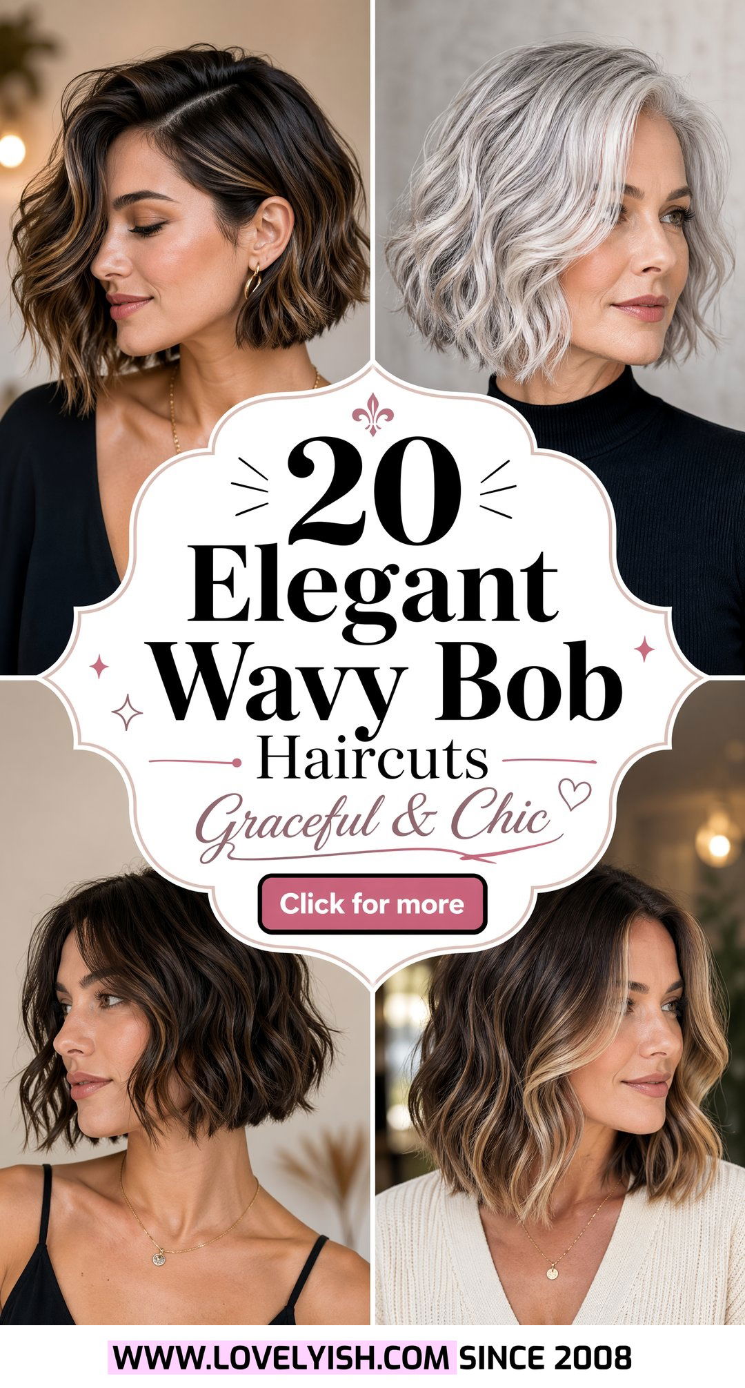 20 Elegant Wavy Bob Haircut for Mature Women to Embrace Now - 20 Elegant Wavy Bob Haircut for Mature Women to Embrace Now