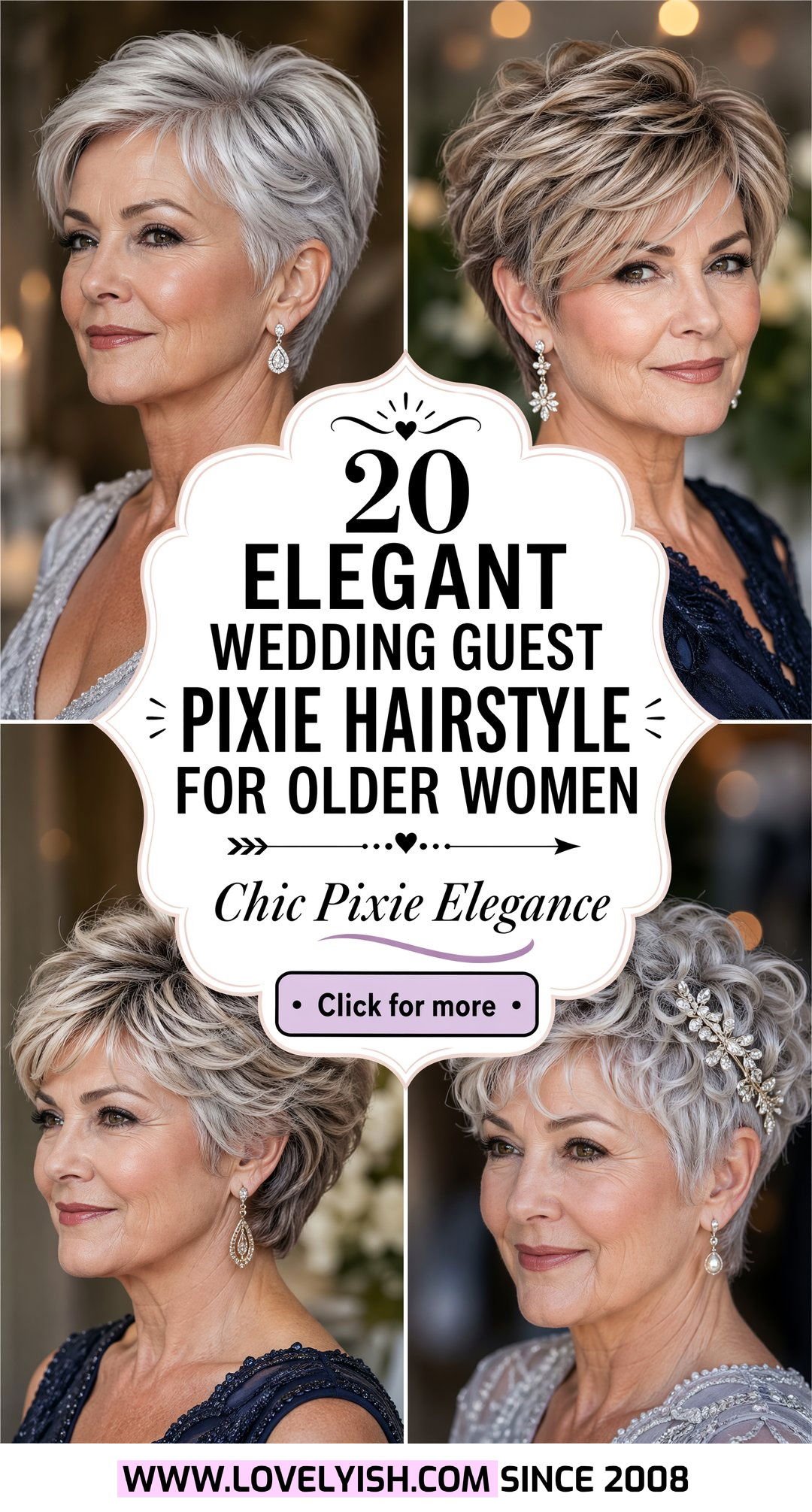 20 Elegant Wedding Guest Pixie Hairstyle for Older Women - 20 Elegant Wedding Guest Pixie Hairstyle for Older Women