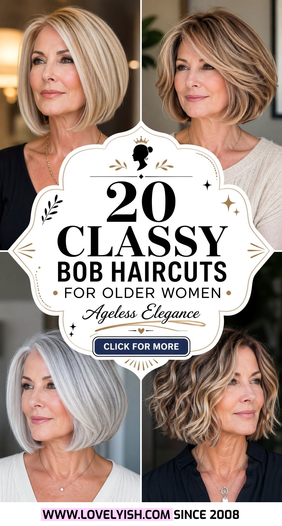 20 Elegant and Classy Bob Haircuts for Older Women to Try - 20 Elegant and Classy Bob Haircuts for Older Women to Try