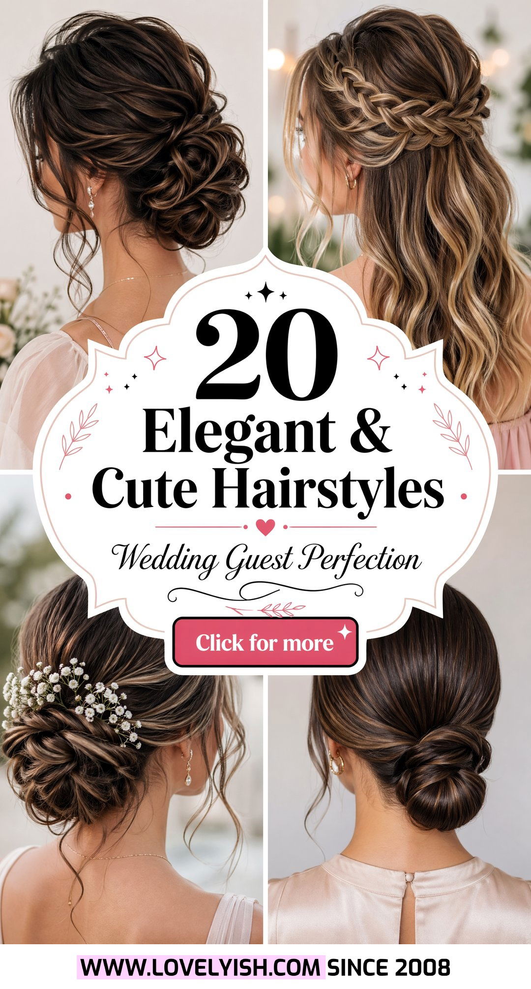 20 Elegant and Cute Hairstyle Ideas for a Casual Wedding Guest - 20 Elegant & Cute Hairstyle Ideas for a Casual Wedding Guest