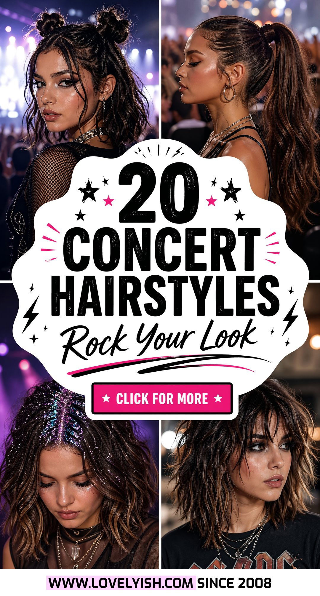 20 Epic Concert Hairstyle for Shoulder Length Hair Ideas - 20 Epic Concert Hairstyle for Shoulder Length Hair Ideas
