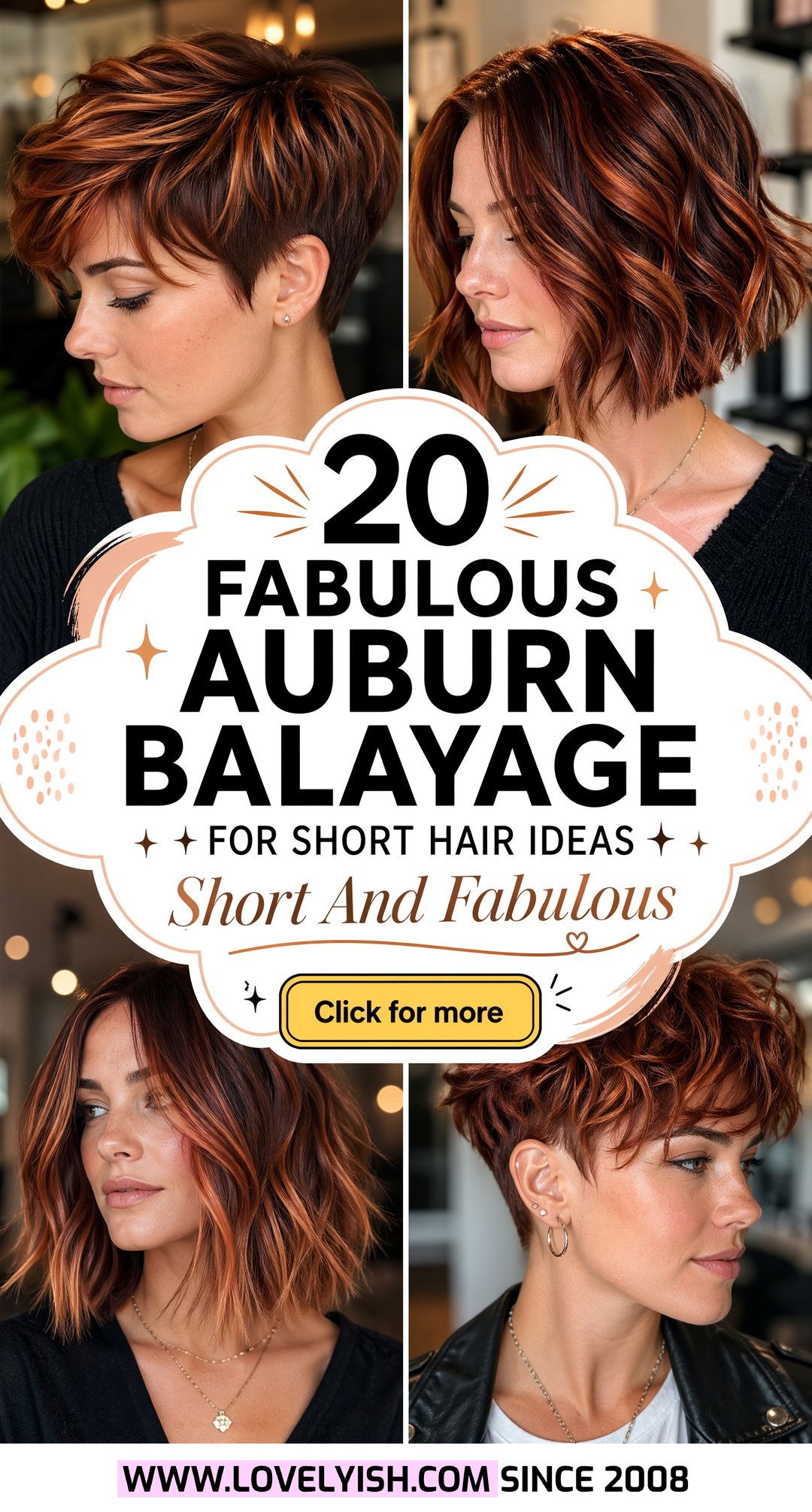 20 Fabulous Auburn Balayage for Short Hair Ideas to Try Now - 20 Fabulous Auburn Balayage for Short Hair Ideas to Try Now