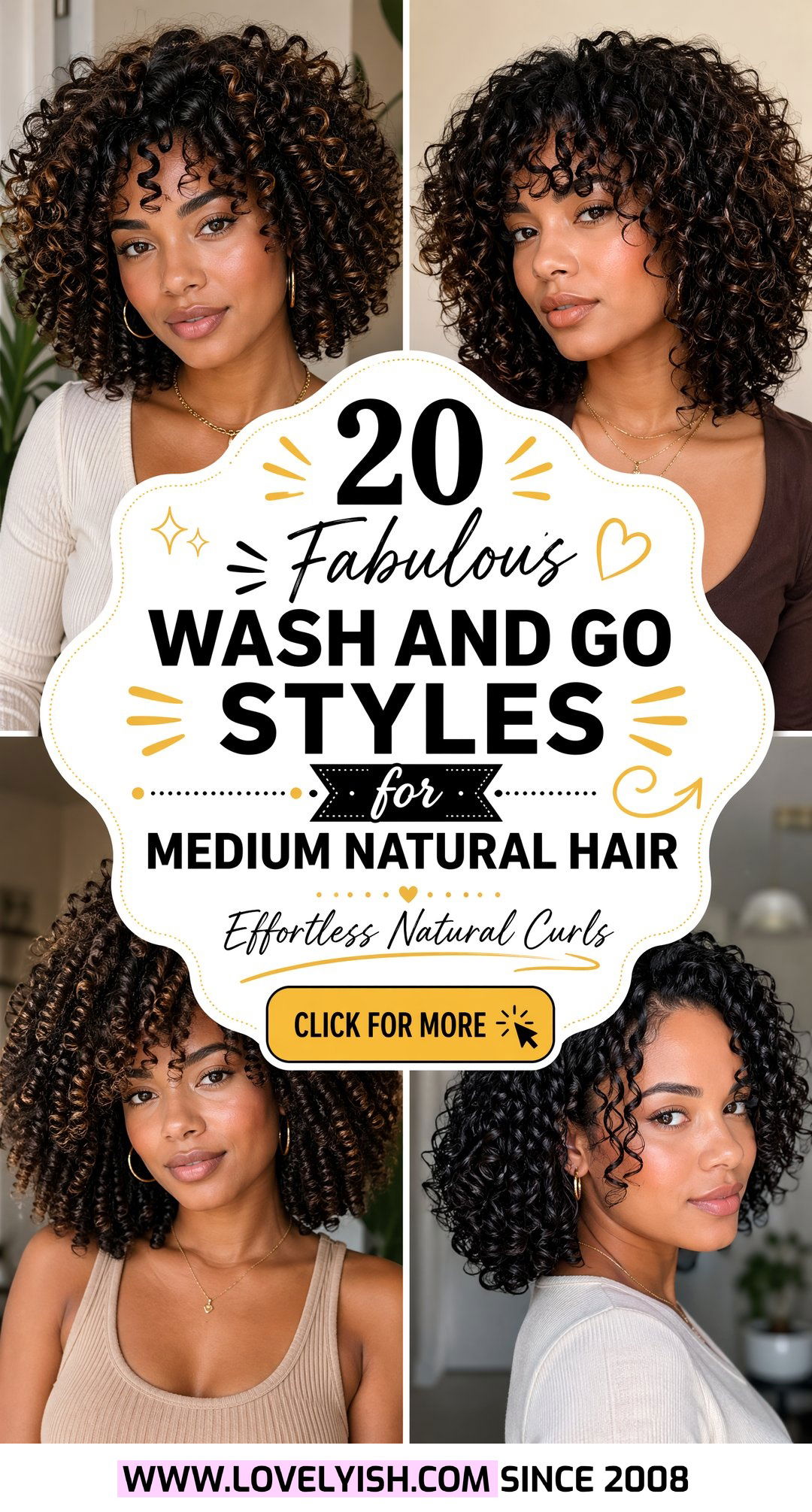 20 Fabulous Wash and Go Styles for Medium Natural Hair - 20 Fabulous Wash and Go Styles for Medium Natural Hair