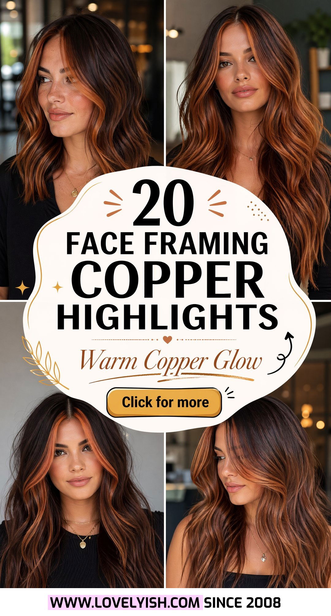 20 Face Framing Copper Highlights for a Gorgeous Warm Glow - 20 Face Framing Copper Highlights for a Gorgeous Warm Glow