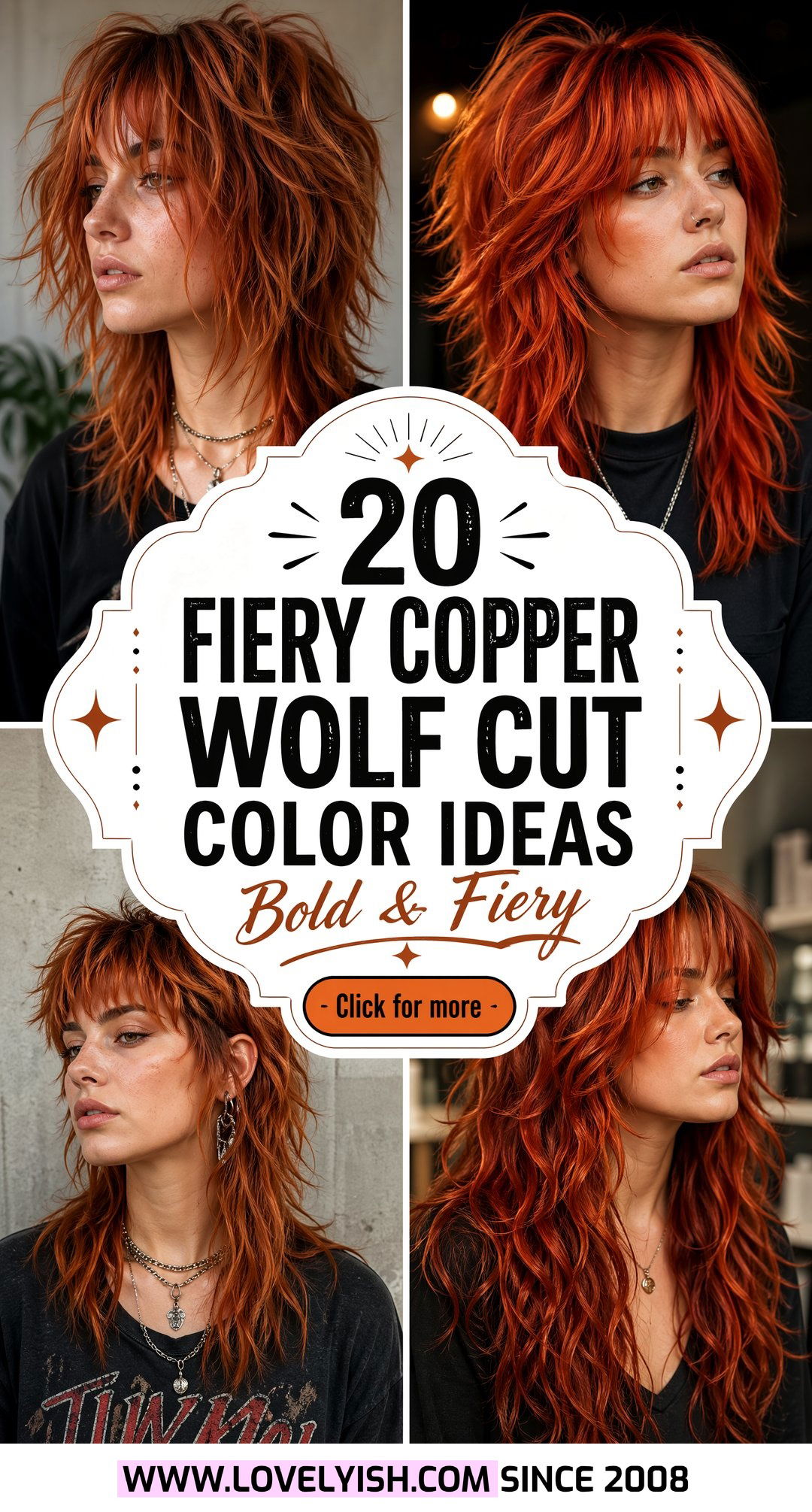 20 Fiery Copper Wolf Cut Color Ideas for a Bold New Look - 20 Fiery Copper Wolf Cut Color Ideas for a Bold New Look