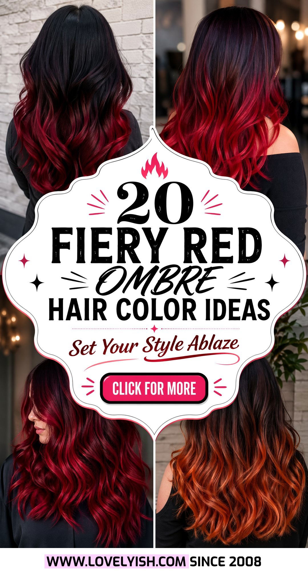 20 Fiery Red Ombre Hair Color Ideas You Will Absolutely Love - 20 Fiery Red Ombre Hair Color Ideas You Will Absolutely Love