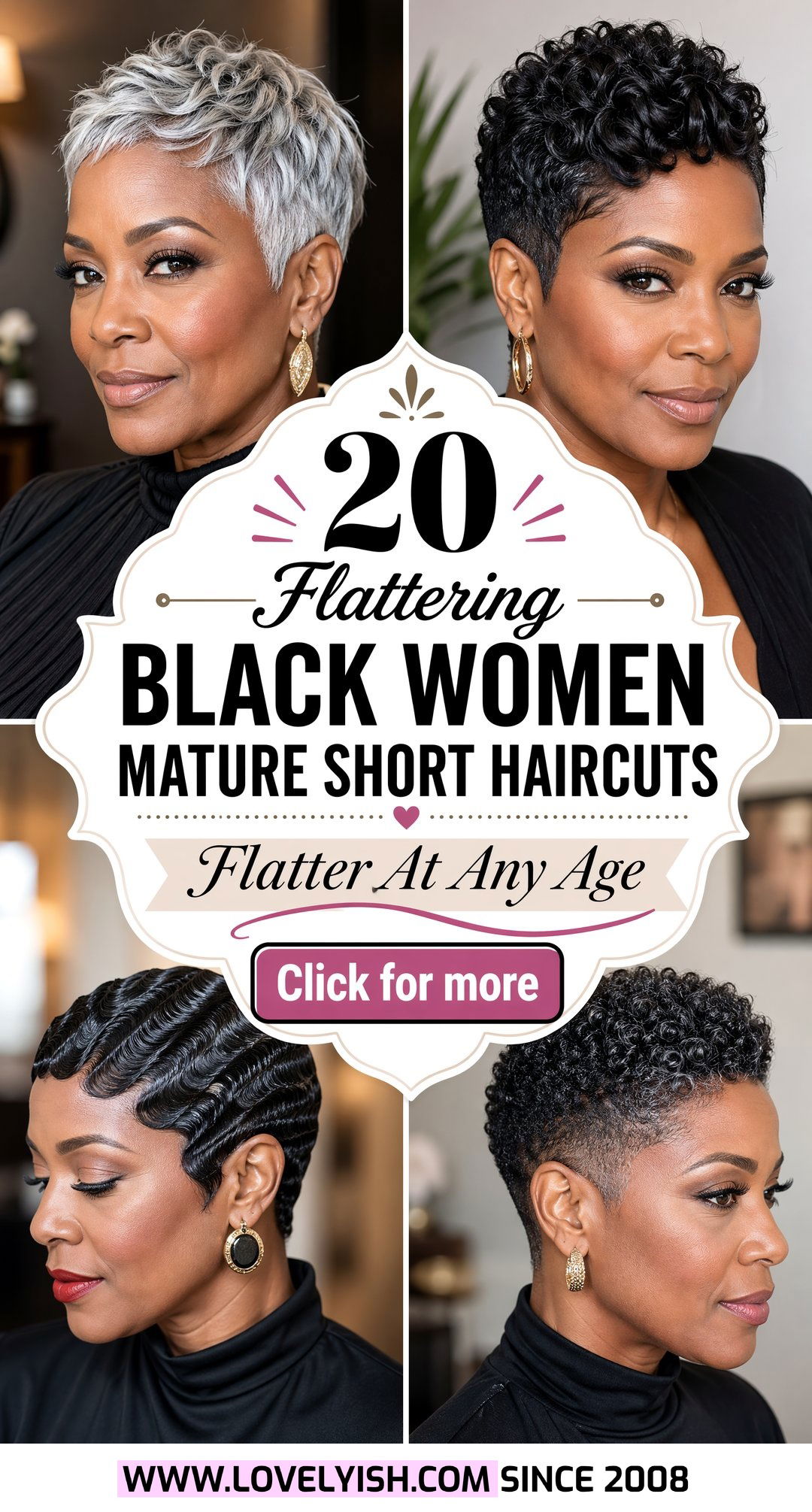 20 Flattering Black Women Mature Short Haircut Ideas to Try - 20 Flattering Black Women Mature Short Haircut Ideas to Try