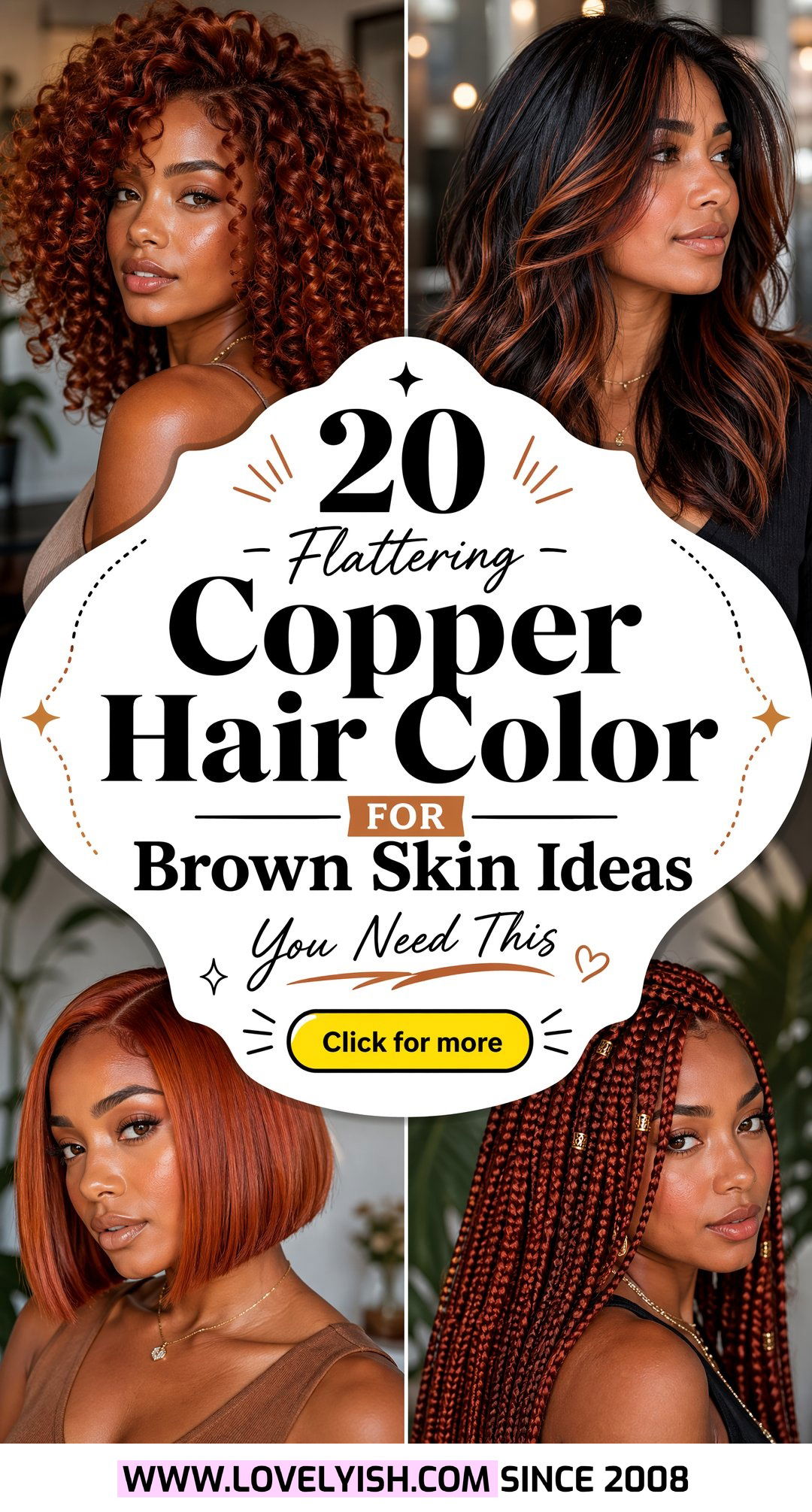 20 Flattering Copper Hair Color for Brown Skin Ideas You Need - 20 Flattering Copper Hair Color for Brown Skin Ideas You Need