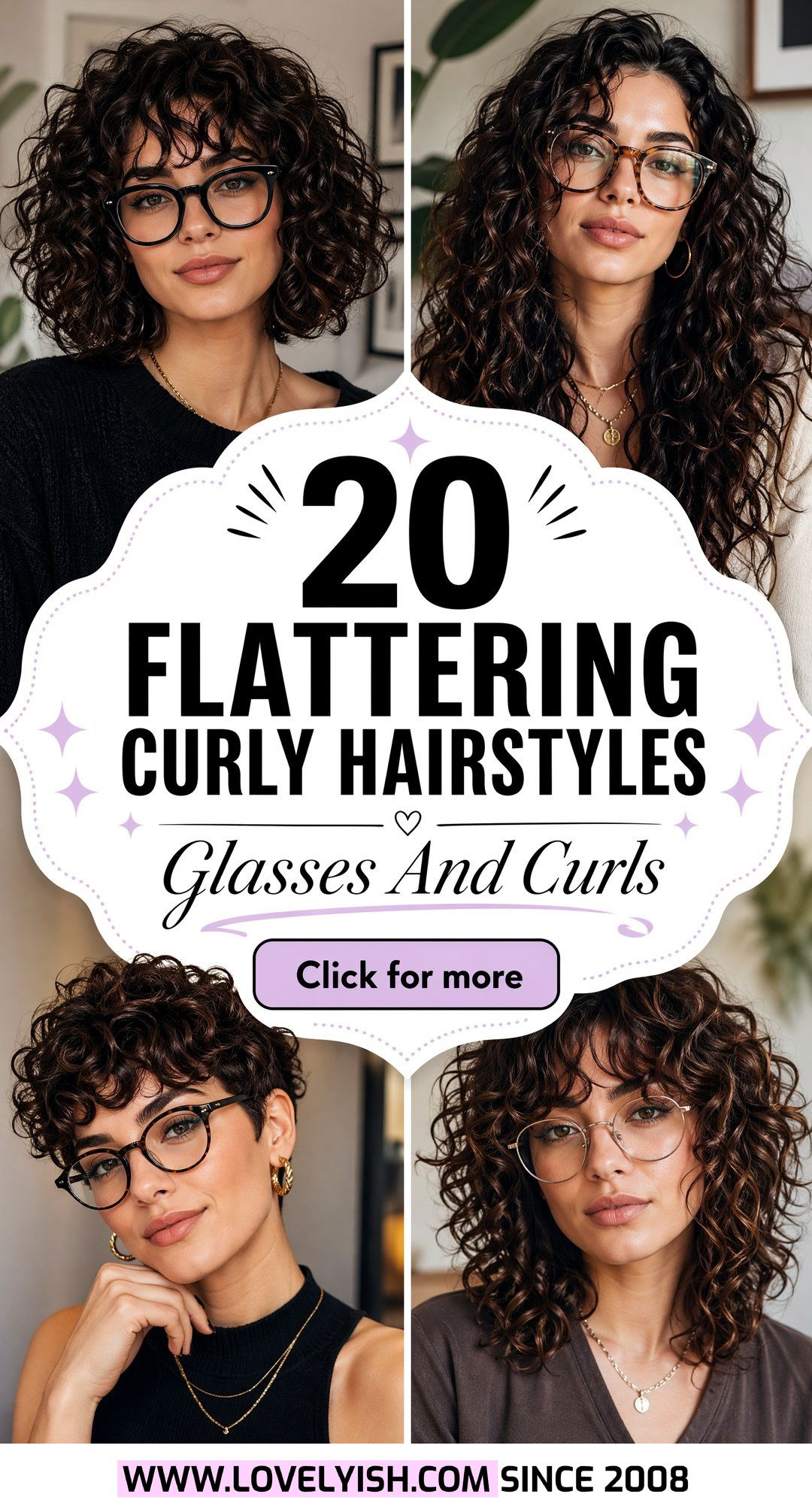 20 Flattering Curly Hairstyles For Women With Glasses To Try - 20 Flattering Curly Hairstyles For Women With Glasses To Try