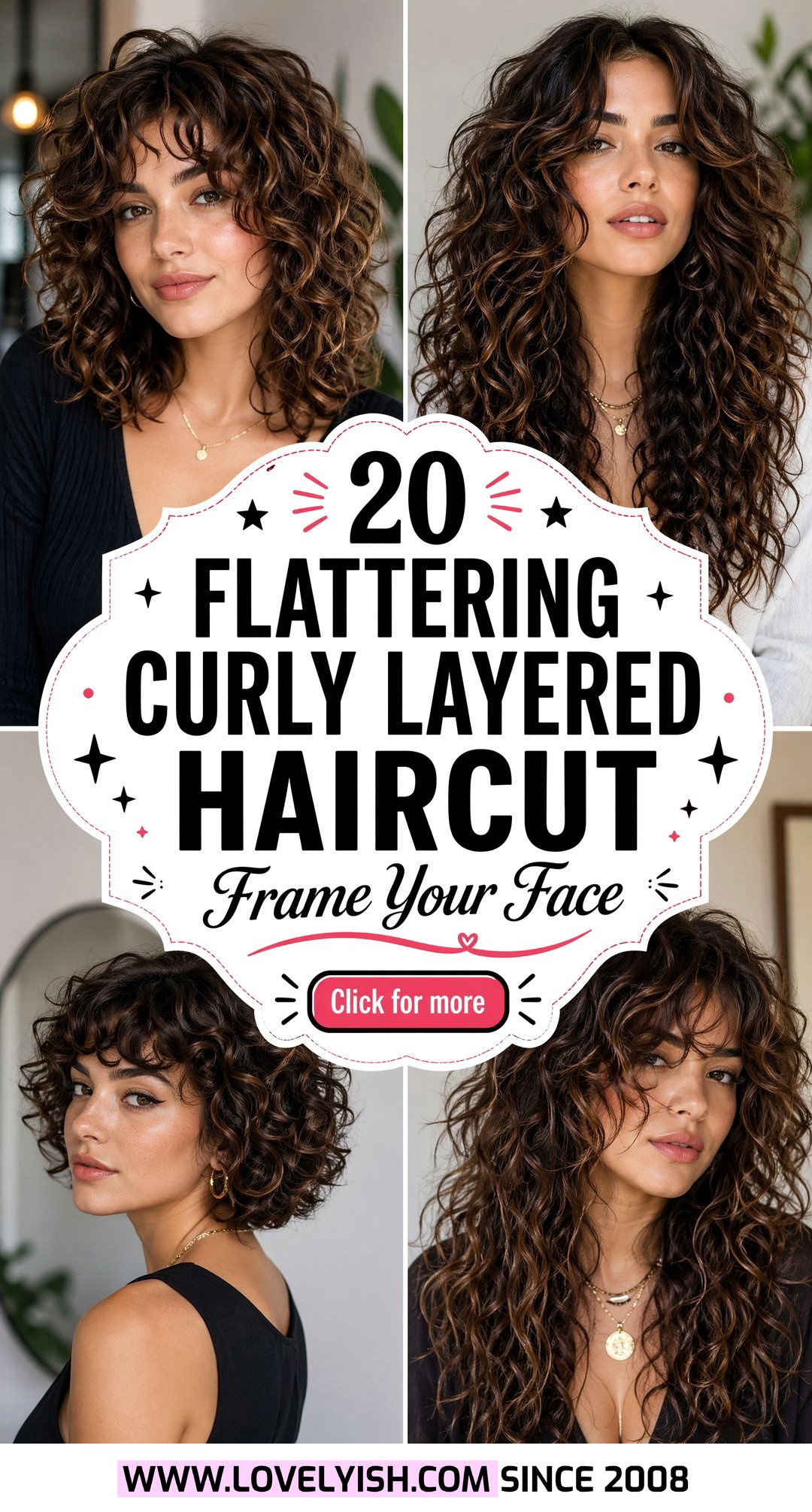 20 Flattering Curly Layered Haircut for Round Face Women - 20 Flattering Curly Layered Haircut for Round Face Women