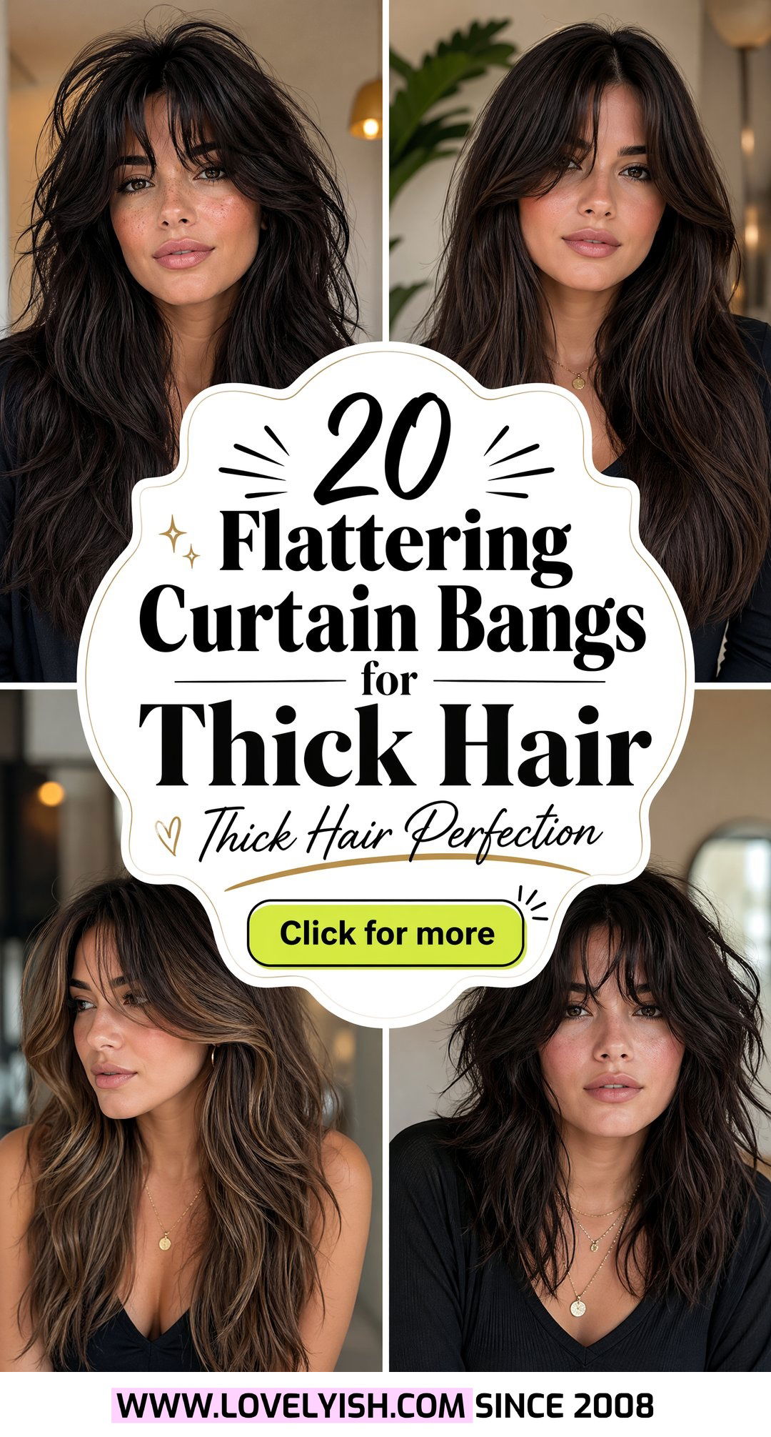 20 Flattering Curtain Bangs for Thick Hair to Try Right Now - 20 Flattering Curtain Bangs for Thick Hair to Try Right Now