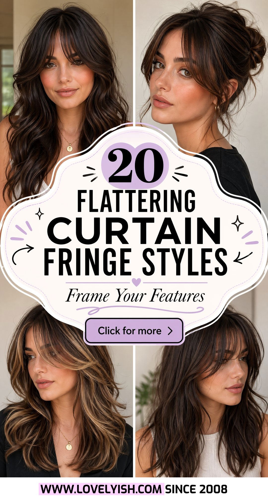 20 Flattering Curtain Fringe Styles for Women With Round Faces - 20 Flattering Curtain Fringe Styles for Women With Round Faces