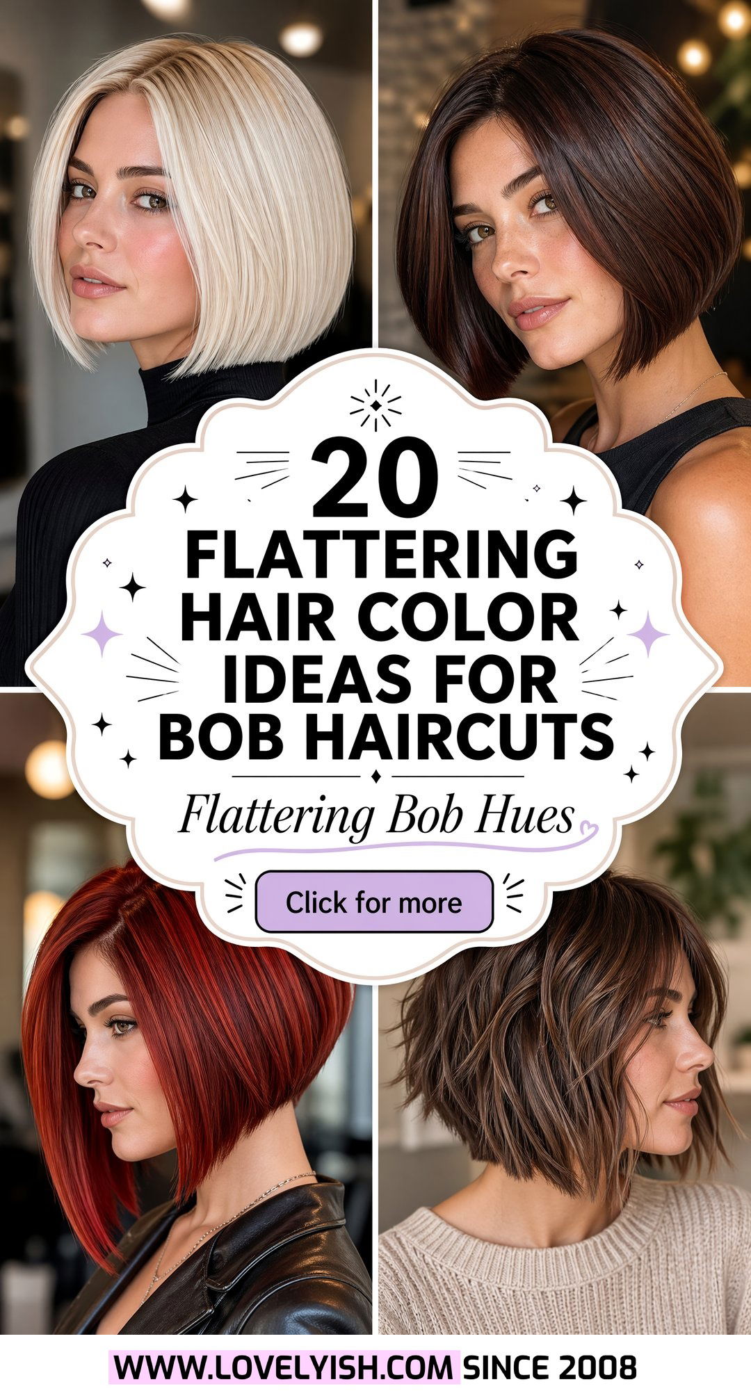 20 Flattering Hair Color Ideas for Bob Haircuts to Try Now - 20 Flattering Hair Color Ideas for Bob Haircuts to Try Now