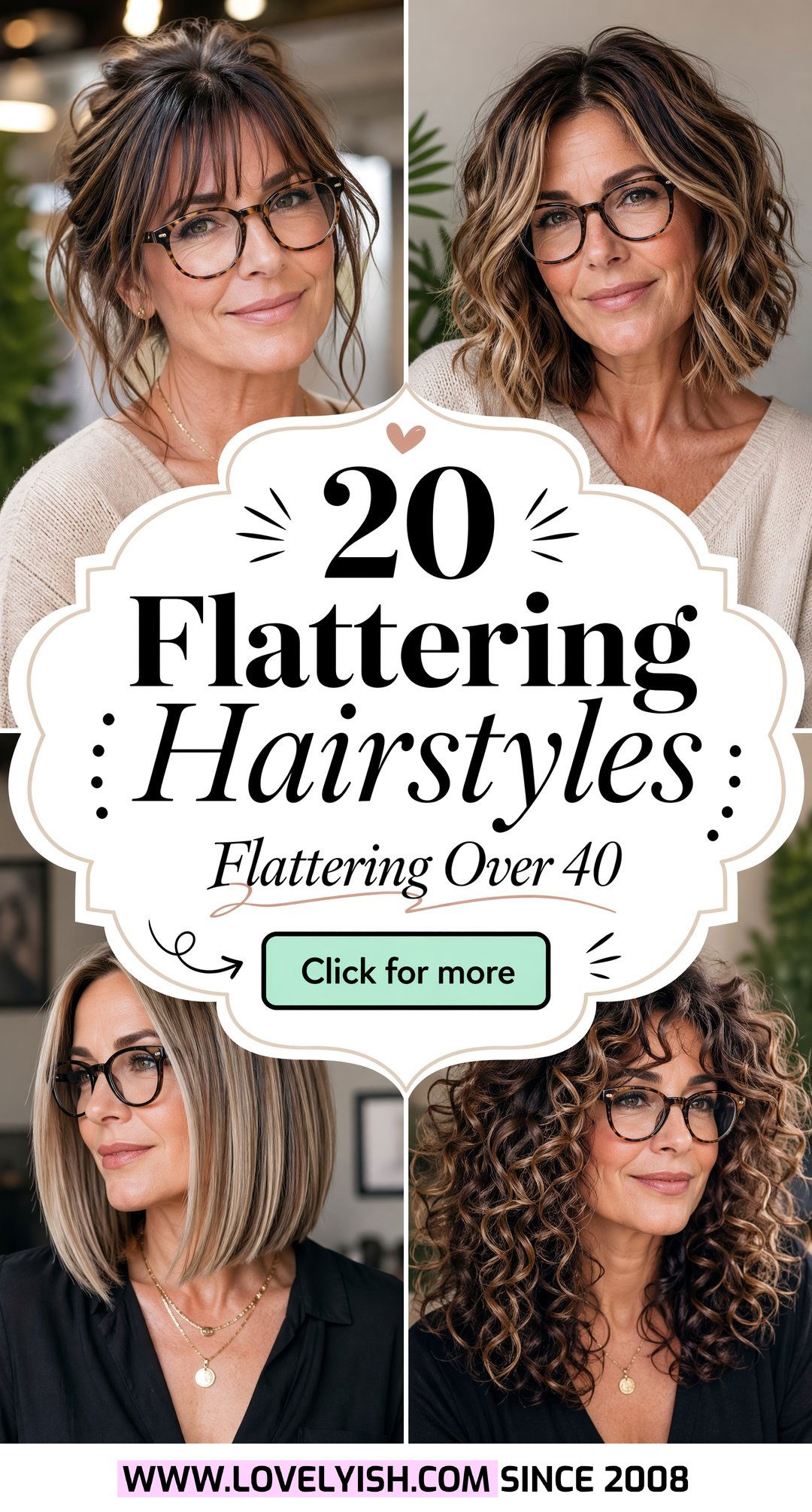 20 Flattering Hairstyles For Women With Glasses Over 40 To Try - 20 Flattering Hairstyles For Women With Glasses Over 40 To Try