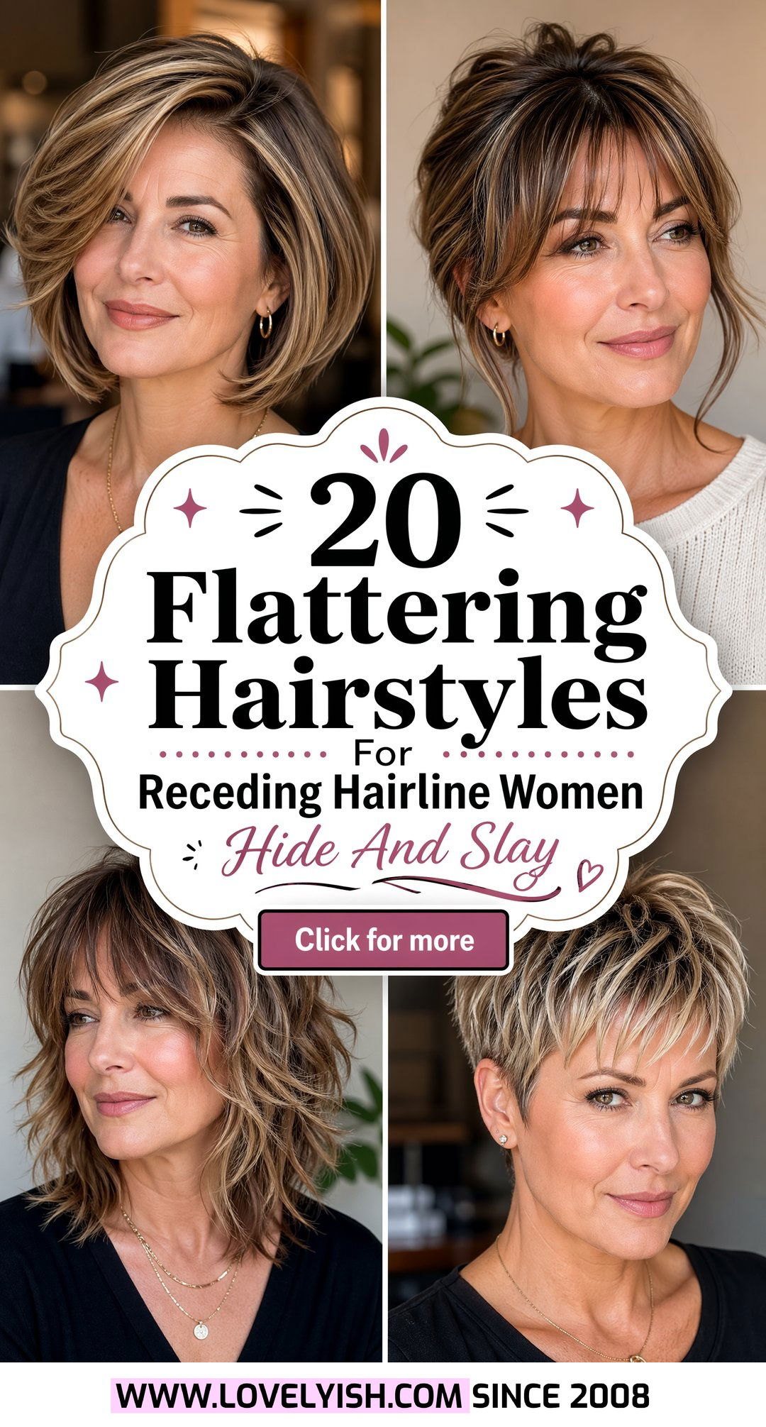 20 Flattering Hairstyles for Receding Hairline Women to Try - 20 Flattering Hairstyles for Receding Hairline Women to Try
