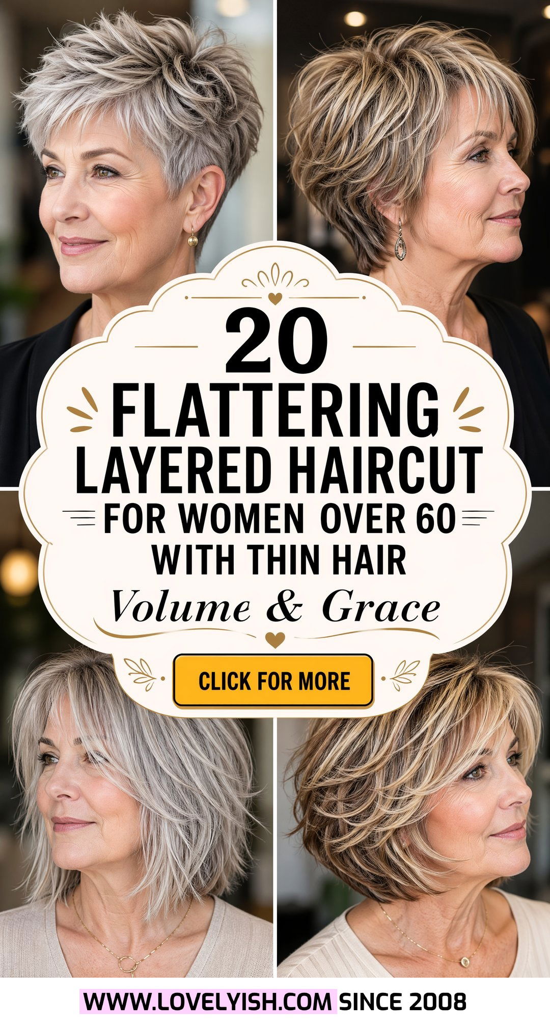20 Flattering Layered Haircut For Women Over 60 With Thin Hair - 20 Flattering Layered Haircut For Women Over 60 With Thin Hair