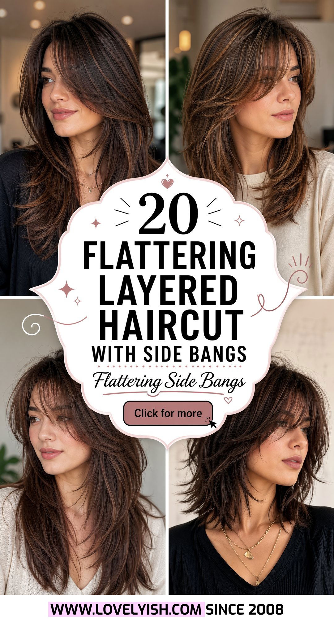 20 Flattering Layered Haircut with Side Bangs to Try Now - 20 Flattering Layered Haircut with Side Bangs to Try Now