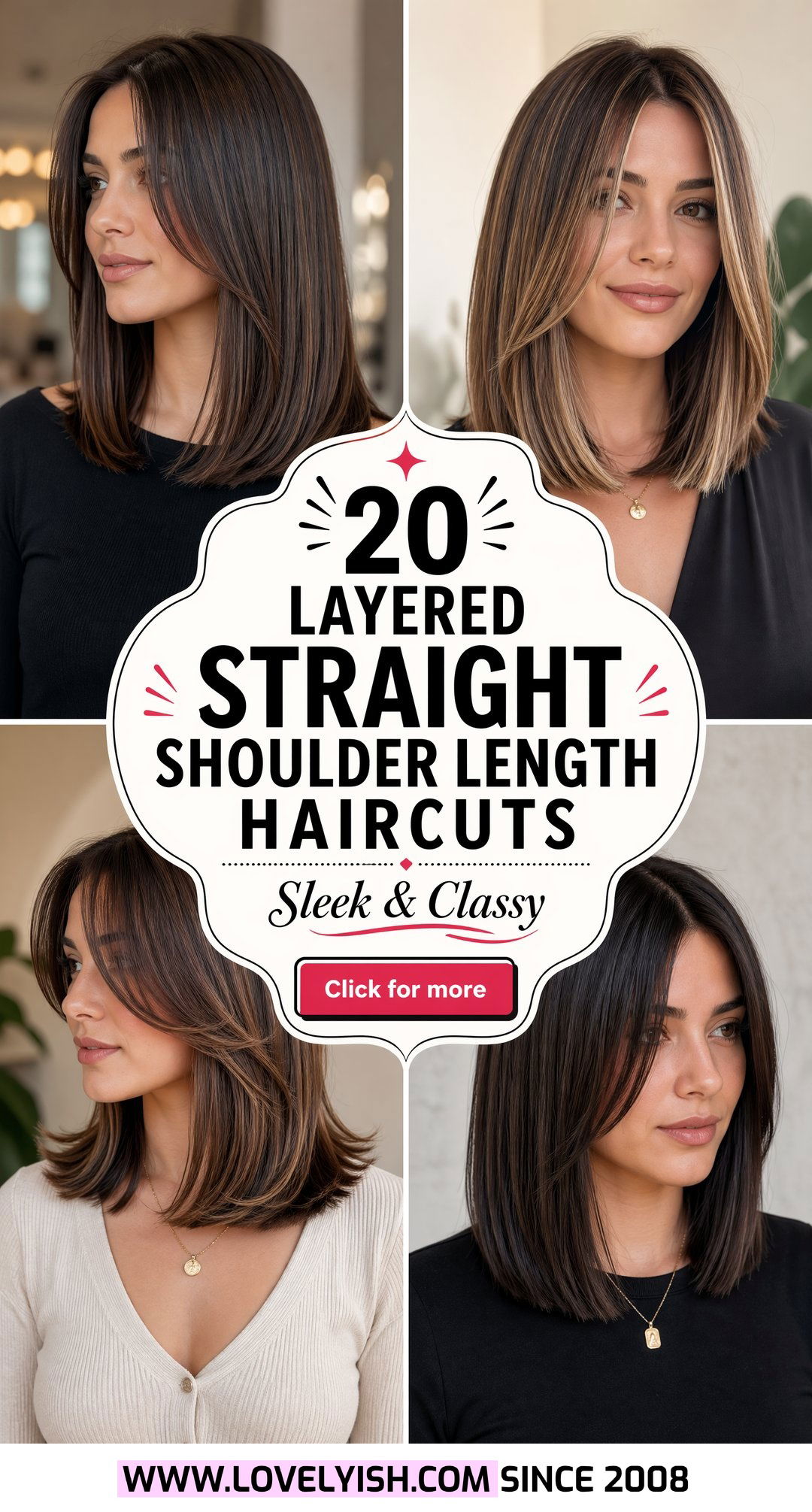 20 Flattering Layered Straight Shoulder Length Haircut Ideas - 20 Flattering Layered Straight Shoulder Length Haircut Ideas