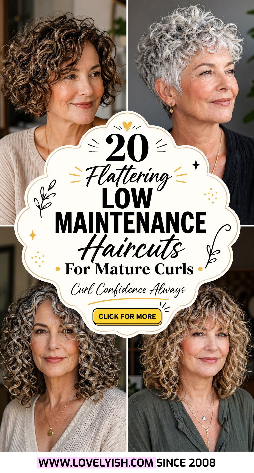 20 Flattering Low Maintenance Haircuts for Mature Curls - 20 Flattering Low Maintenance Haircuts for Mature Curls