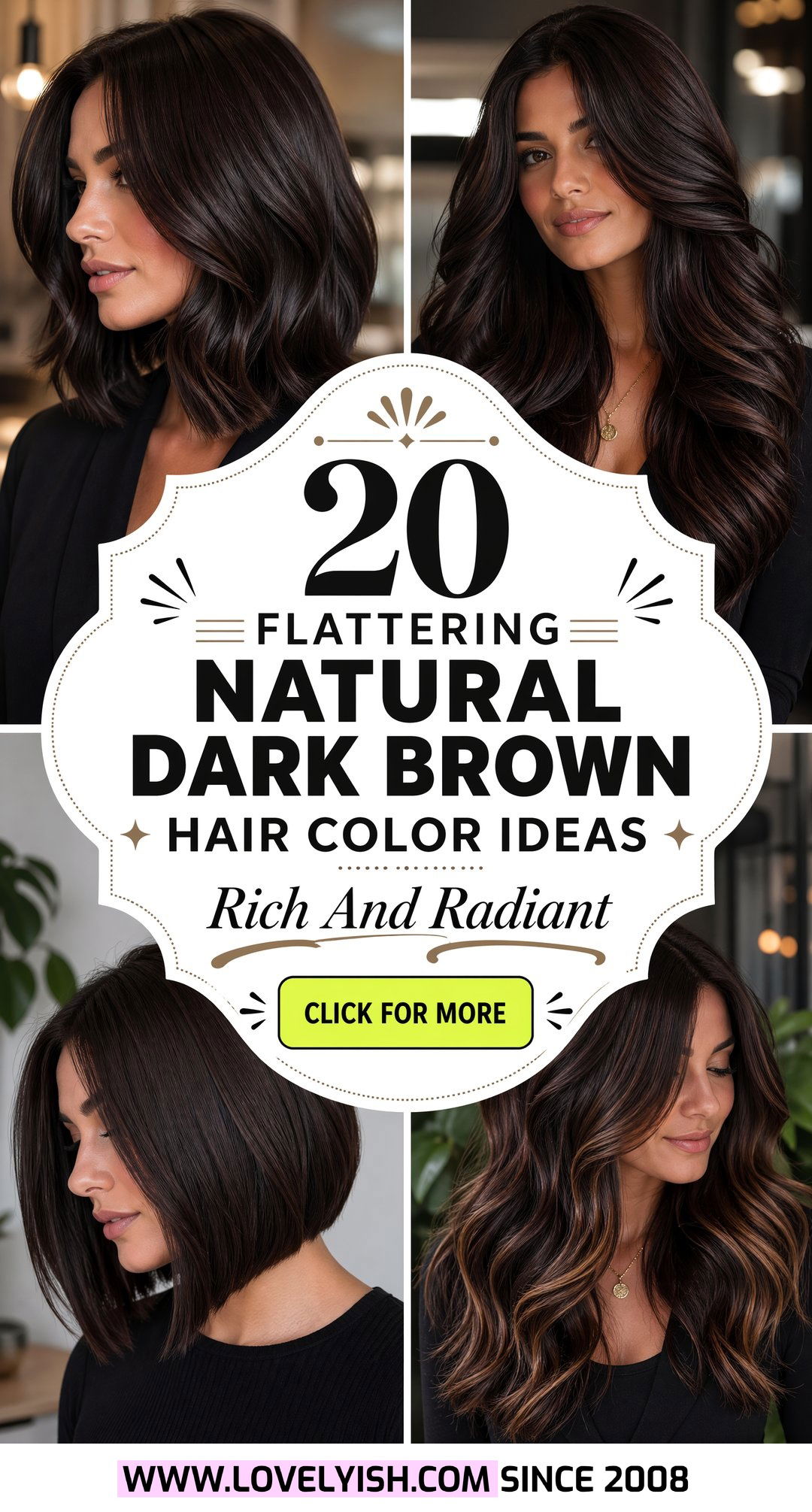 20 Flattering Natural Dark Brown Hair Color Ideas to Try - 20 Flattering Natural Dark Brown Hair Color Ideas to Try