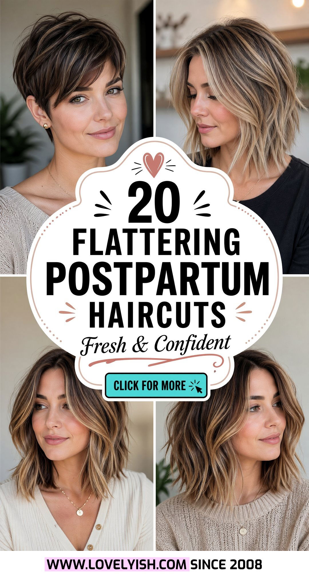 20 Flattering Postpartum Haircuts for Women to Feel Amazing - 20 Flattering Postpartum Haircuts for Women to Feel Amazing