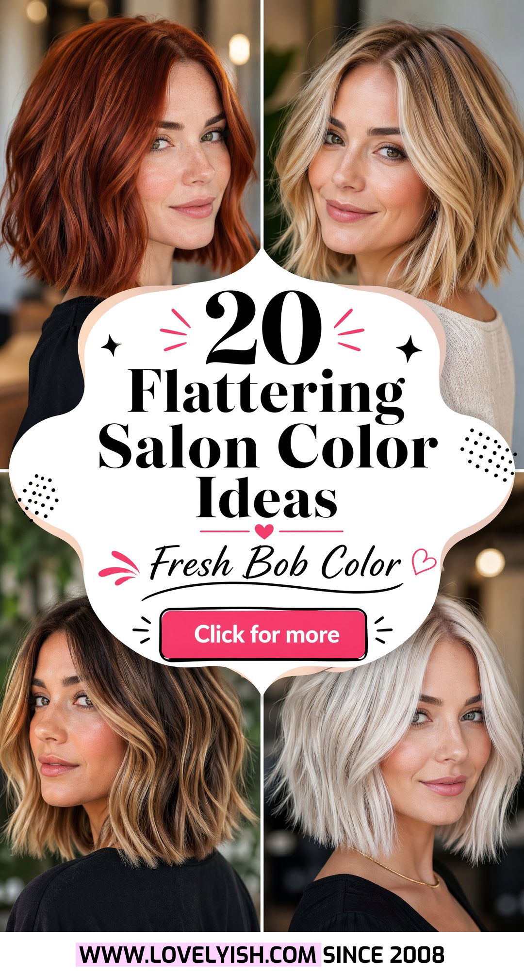20 Flattering Salon Color Ideas for Shoulder Length Bob - 20 Flattering Salon Color Ideas for Shoulder Length Bob