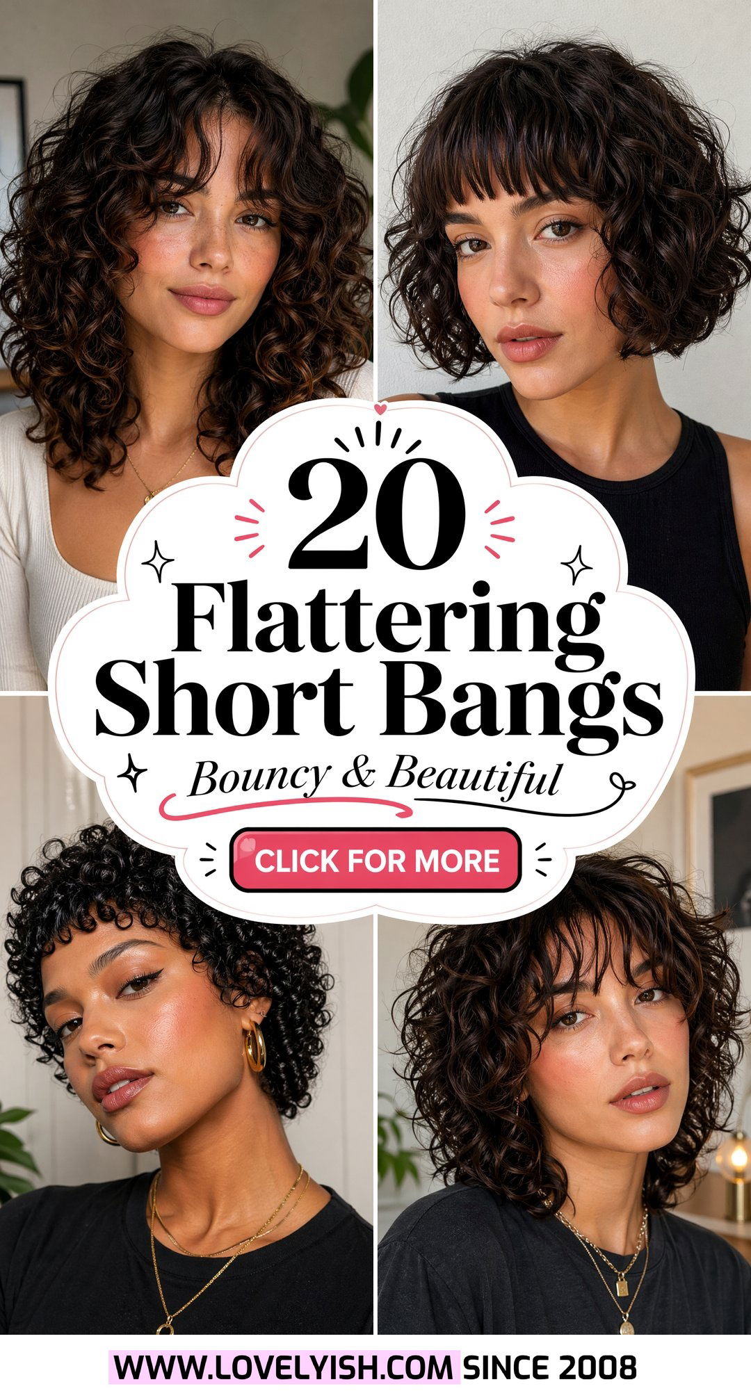 20 Flattering Short Bangs for Curly Hair Women to Try Now - 20 Flattering Short Bangs for Curly Hair Women to Try Now