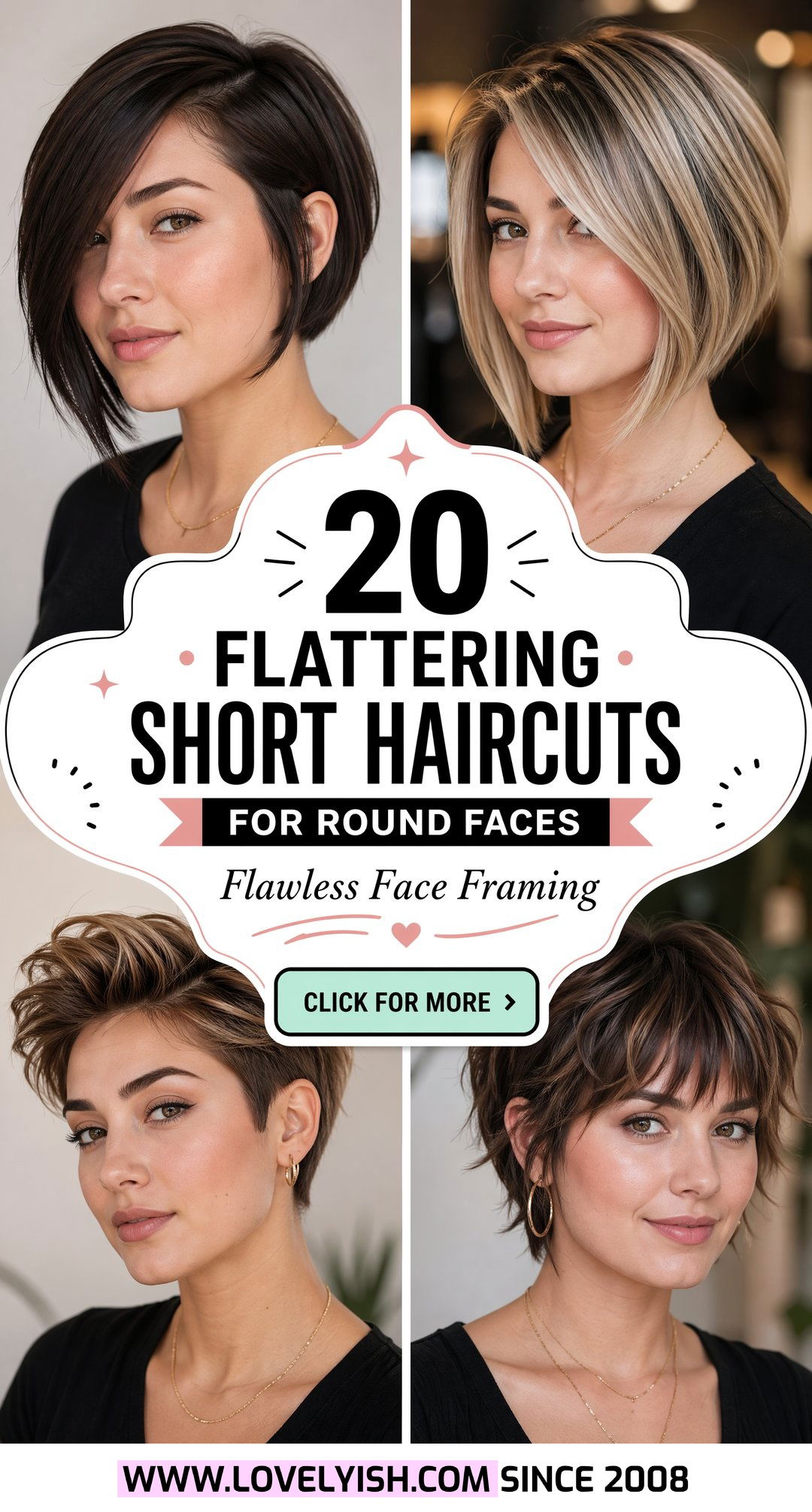 20 Flattering Short Haircuts for Round Faces You Must Try - 20 Flattering Short Haircuts for Round Faces You Must Try