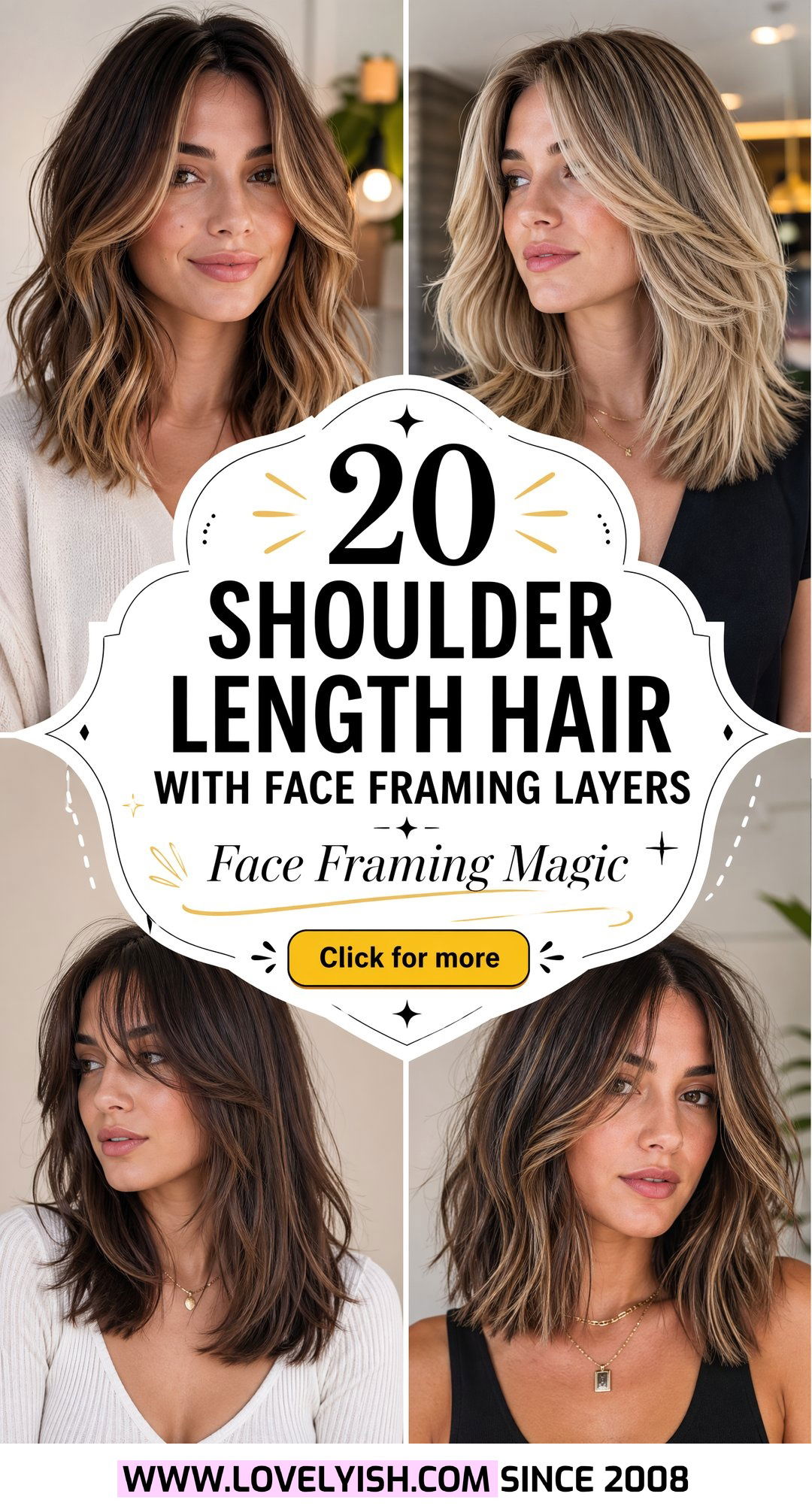 20 Flattering Shoulder Length Hair with Face Framing Layers - 20 Flattering Shoulder Length Hair with Face Framing Layers