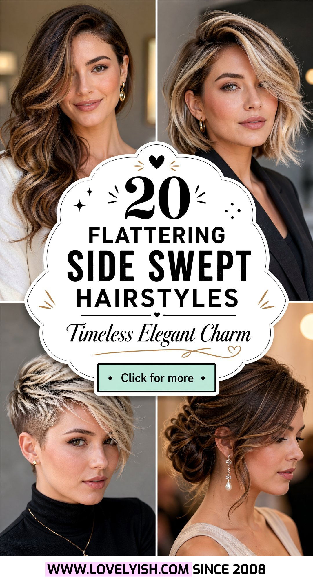 20 Flattering Side Swept Hairstyle Ideas for Older Women - 20 Flattering Side Swept Hairstyle Ideas for Older Women