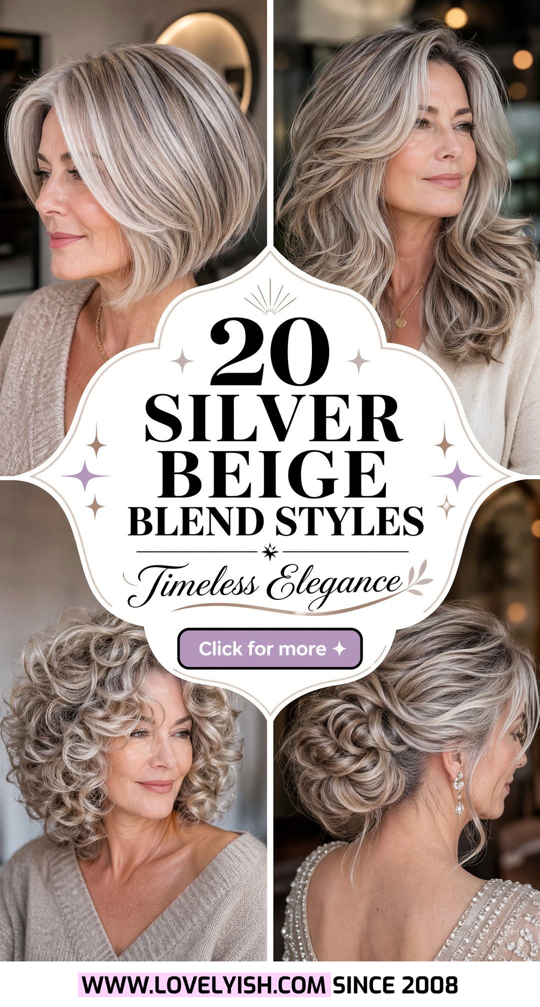 20 Flattering Silver Beige Blend for Mature Women Styles - 20 Flattering Silver Beige Blend for Mature Women Styles