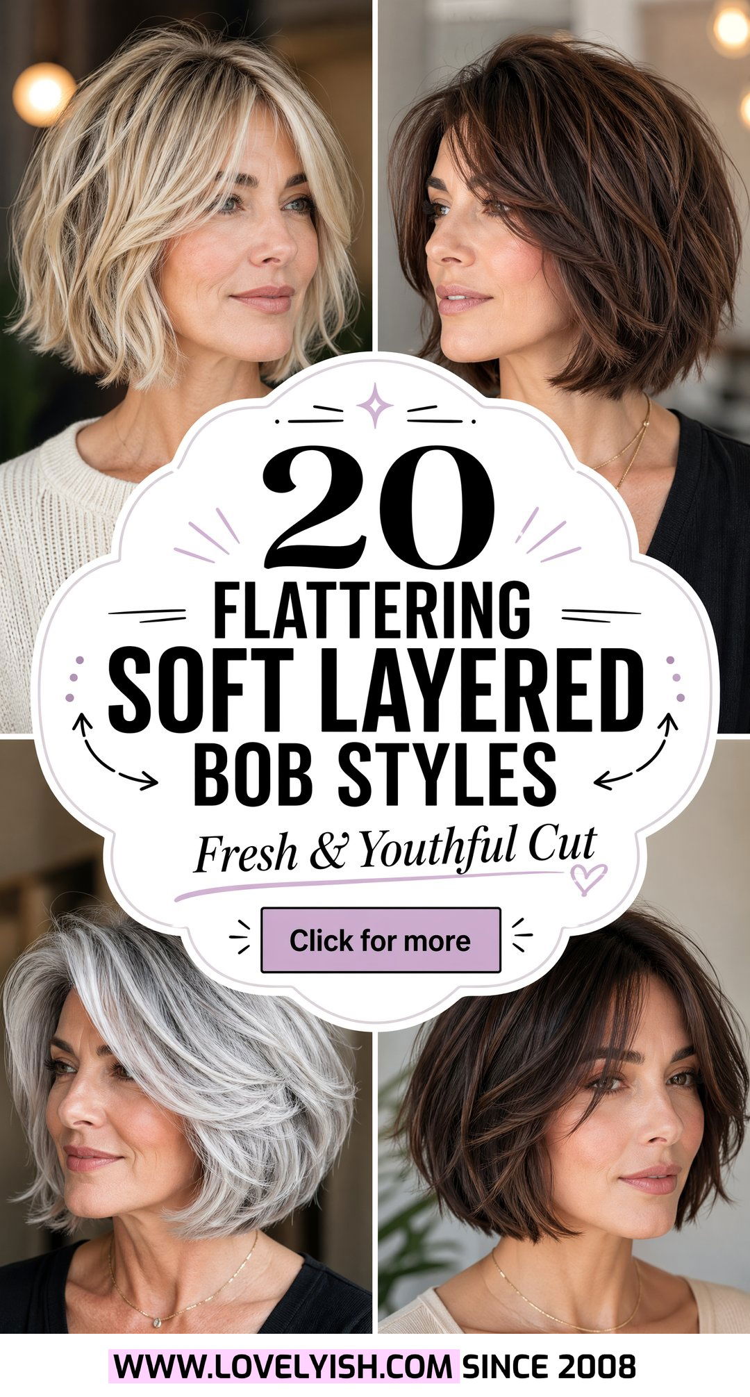 20 Flattering Soft Layered Bob Styles for Women Over 50 - 20 Flattering Soft Layered Bob Styles for Women Over 50