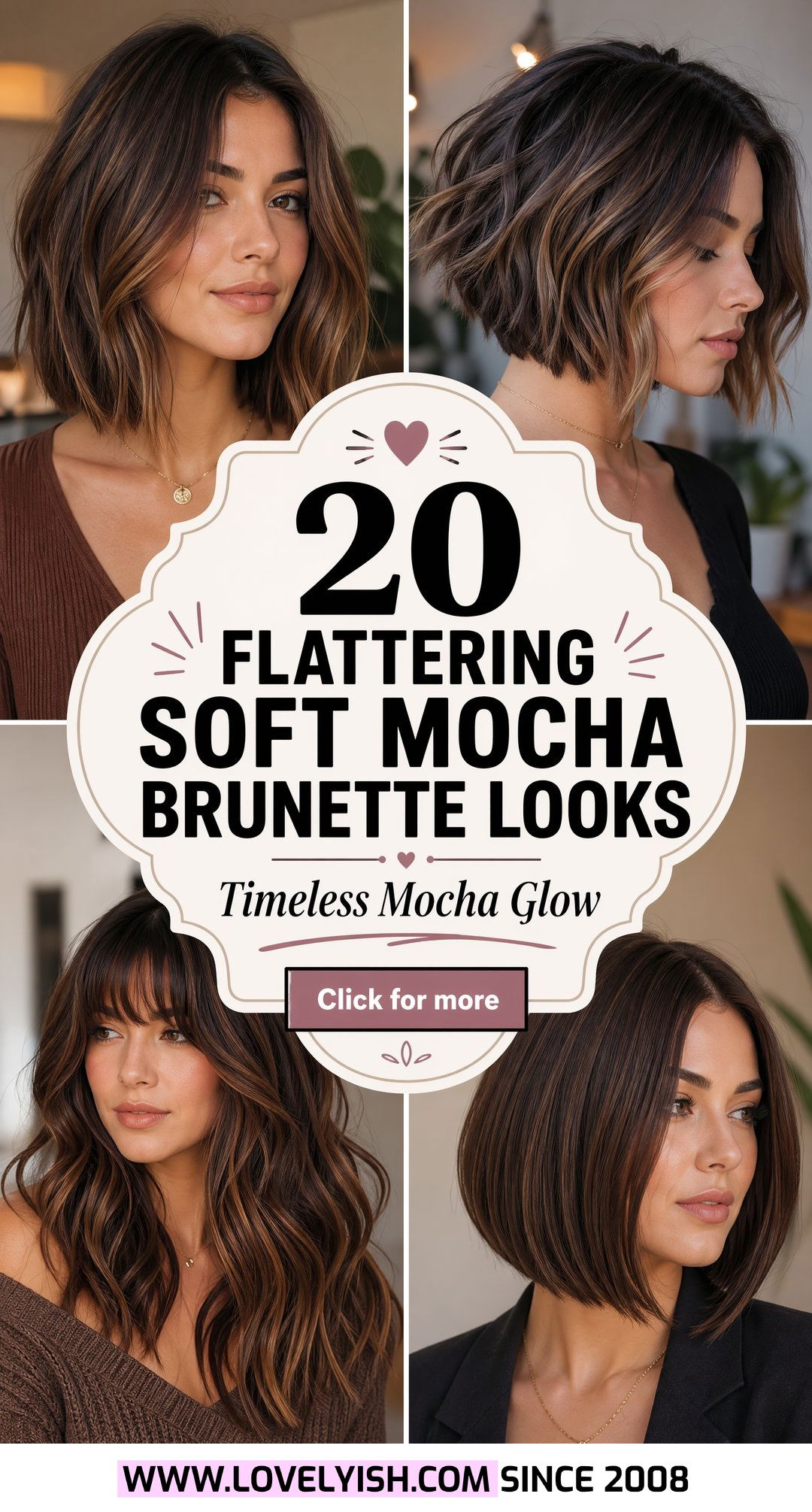 20 Flattering Soft Mocha Brunette Looks For Mature Women - 20 Flattering Soft Mocha Brunette Looks For Mature Women
