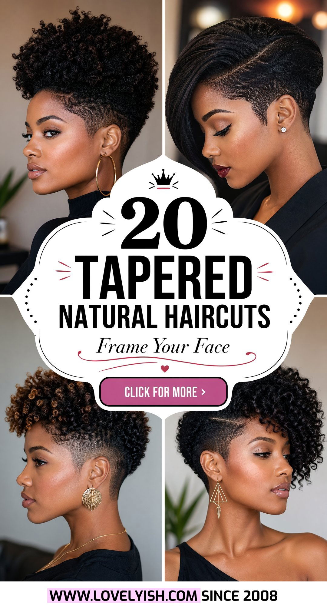 20 Flattering Tapered Natural Haircut Ideas For Round Faces - 20 Flattering Tapered Natural Haircut Ideas For Round Faces