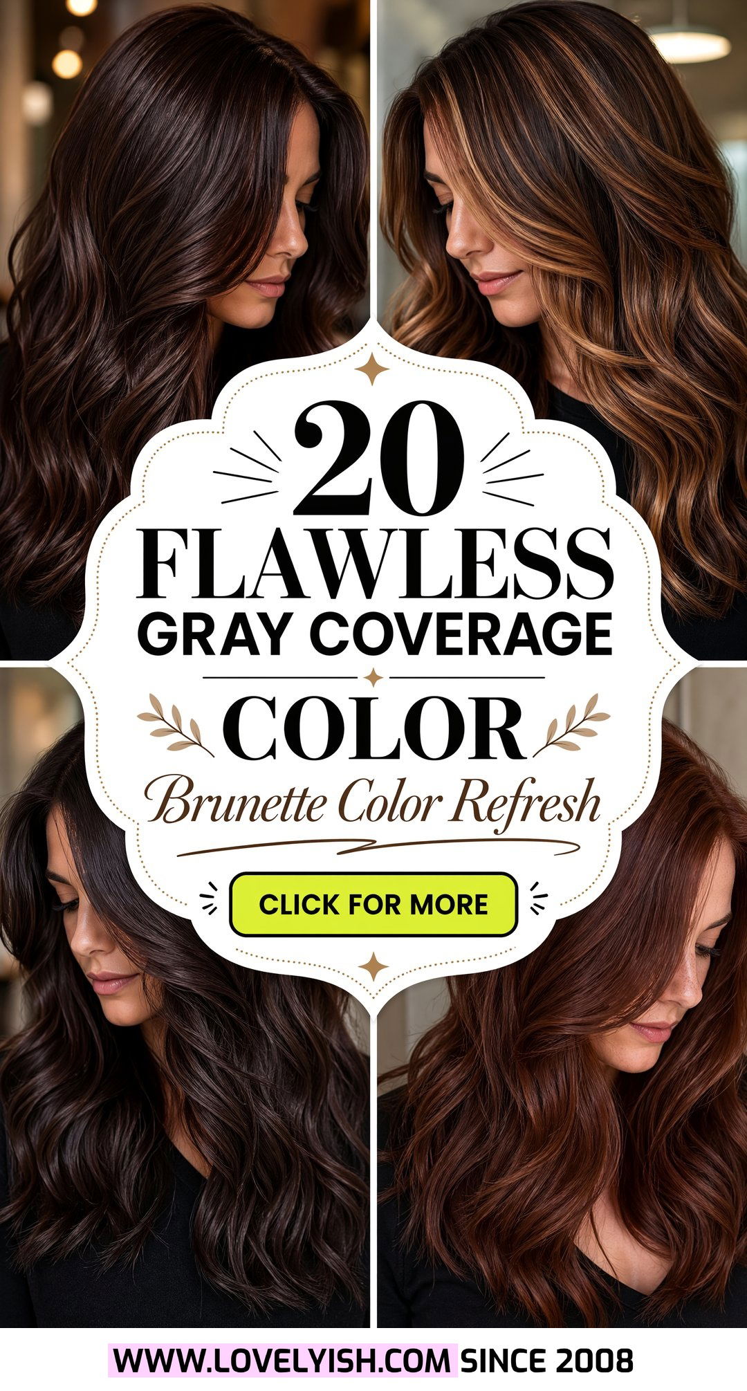 20 Flawless Gray Coverage Color for Brunettes to Try Now - 20 Flawless Gray Coverage Color for Brunettes to Try Now