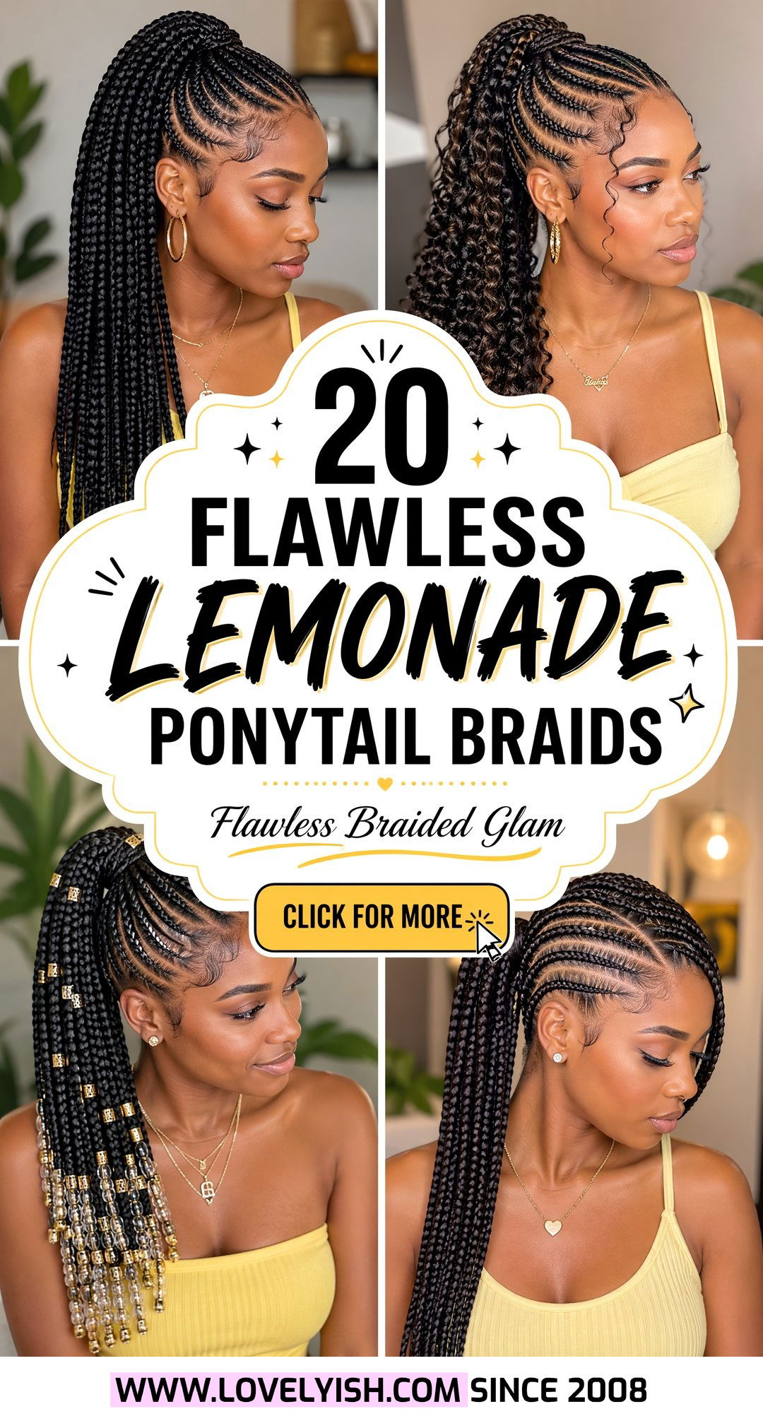 20 Flawless Lemonade Ponytail Braids to Try Immediately - 20 Flawless Lemonade Ponytail Braids to Try Immediately