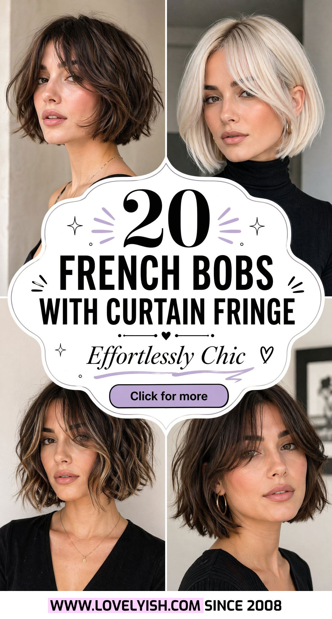 20 French Bob with Curtain Fringe Looks for Ultimate Chic - 20 French Bob with Curtain Fringe Looks for Ultimate Chic