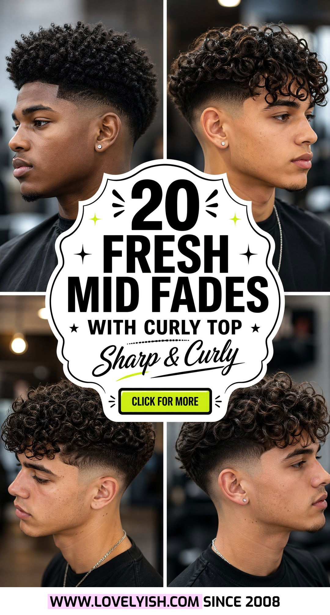 20 Fresh Mid Fade with Curly Top Men Will Love This Year - 20 Fresh Mid Fade with Curly Top Men Will Love This Year