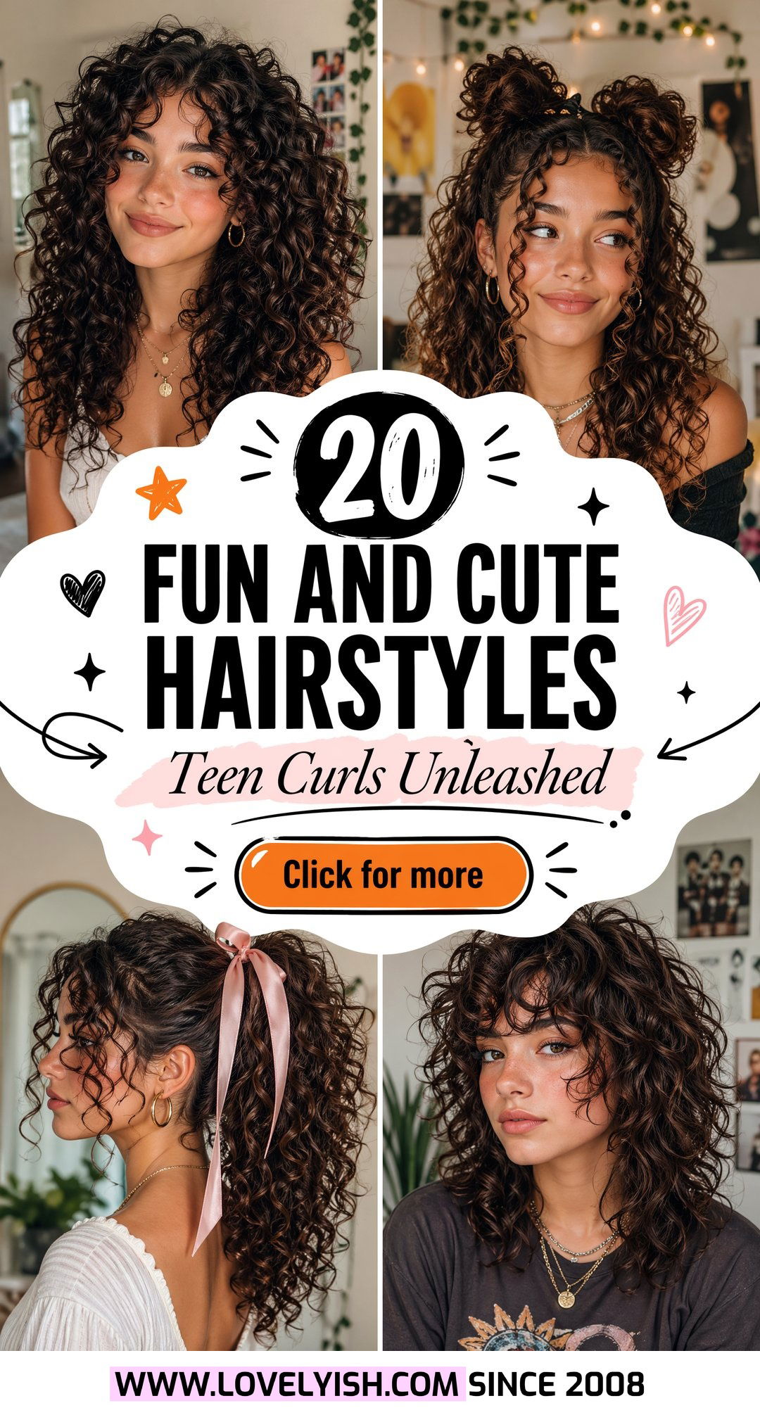 20 Fun and Cute Hairstyle Ideas for Teenage Girls Curls - 20 Fun and Cute Hairstyle Ideas for Teenage Girls Curls