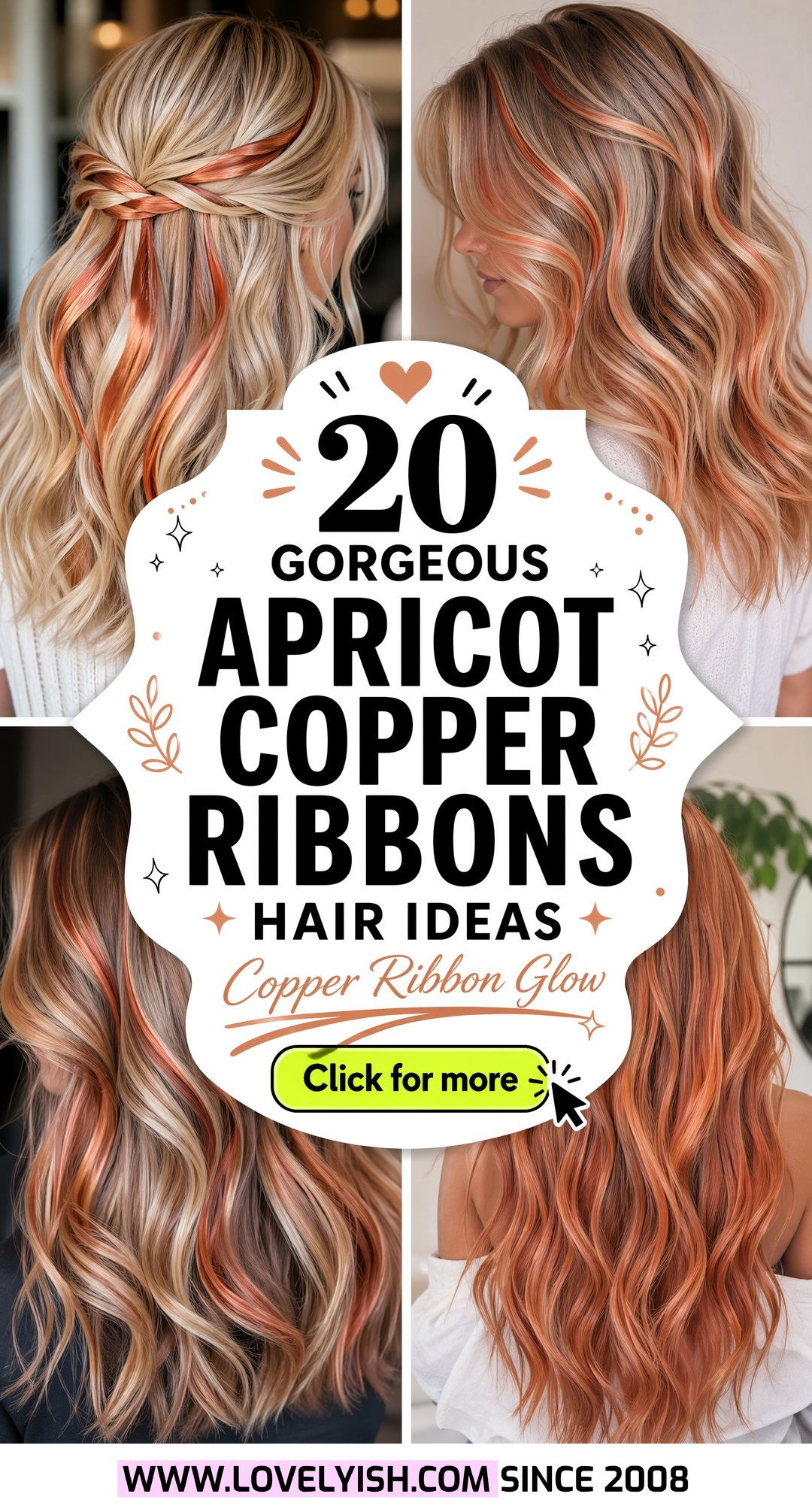 20 Gorgeous Apricot Copper Ribbons Hair Ideas to Try Now - 20 Gorgeous Apricot Copper Ribbons Hair Ideas to Try Now