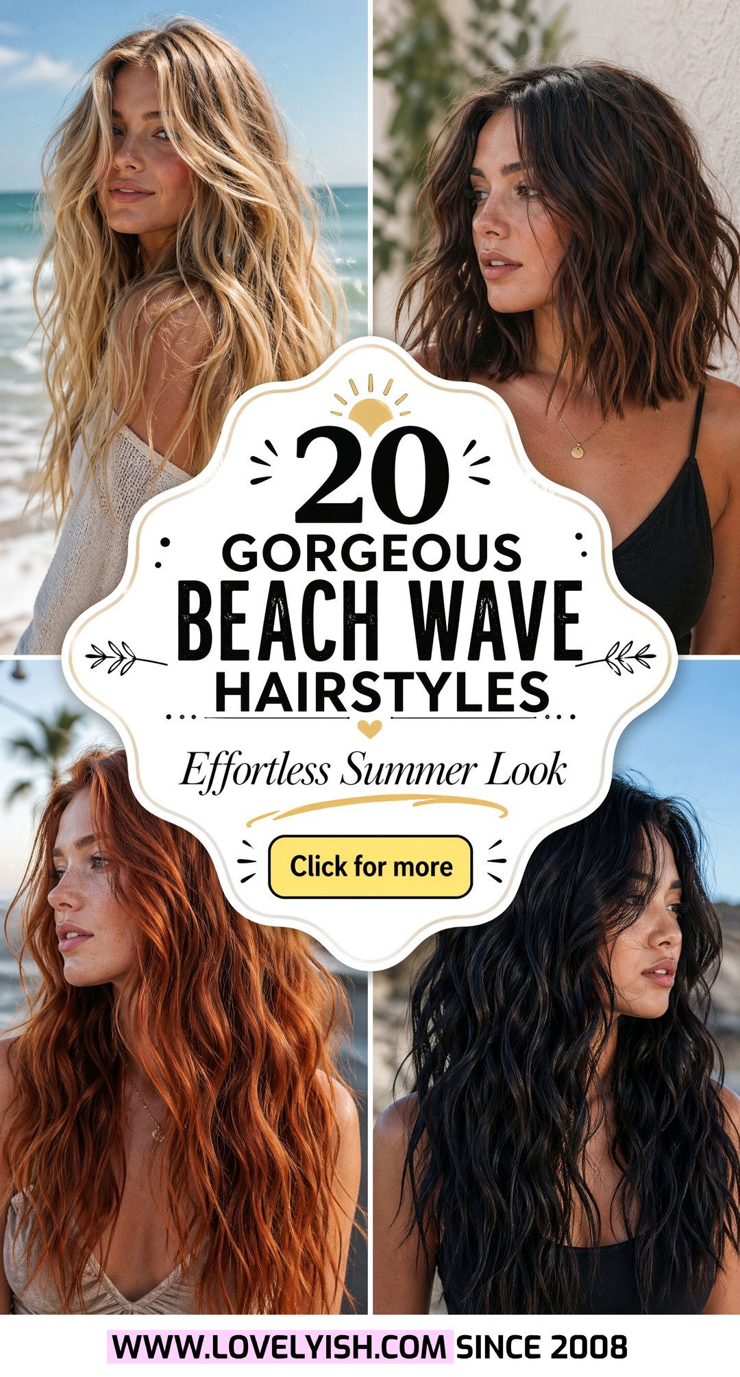 20 Gorgeous Beach Wave Hairstyles for Effortless Vibes - 20 Gorgeous Beach Wave Hairstyles for Effortless Vibes