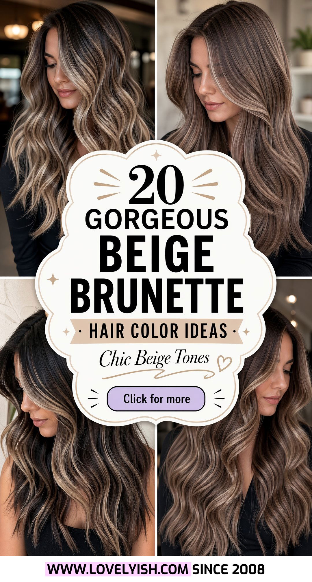 20 Gorgeous Beige Brunette Hair Color Ideas For A Chic Look - 20 Gorgeous Beige Brunette Hair Color Ideas For A Chic Look
