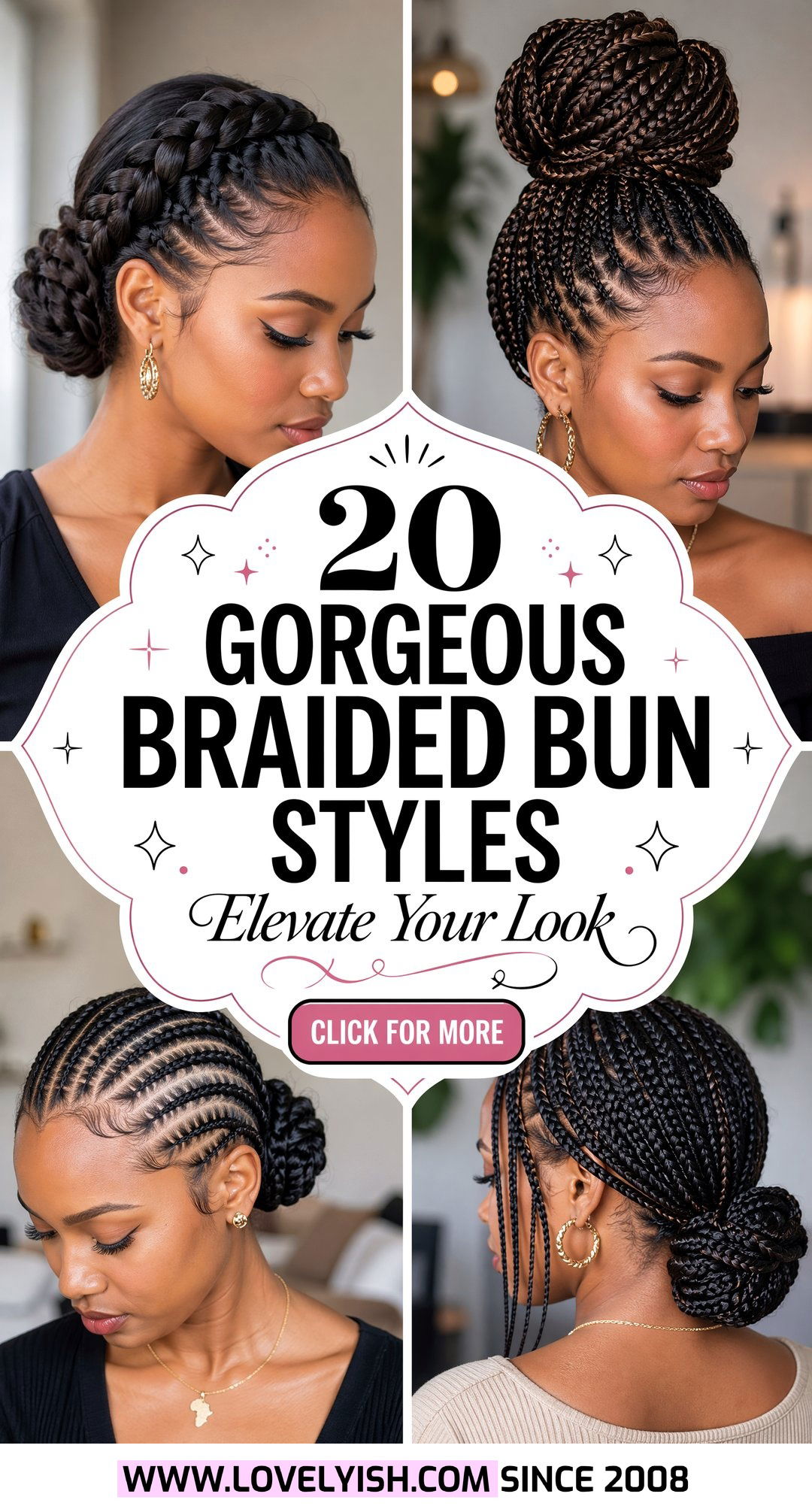 20 Gorgeous Braided Bun Styles For Black Women To Try Now - 20 Gorgeous Braided Bun Styles For Black Women To Try Now